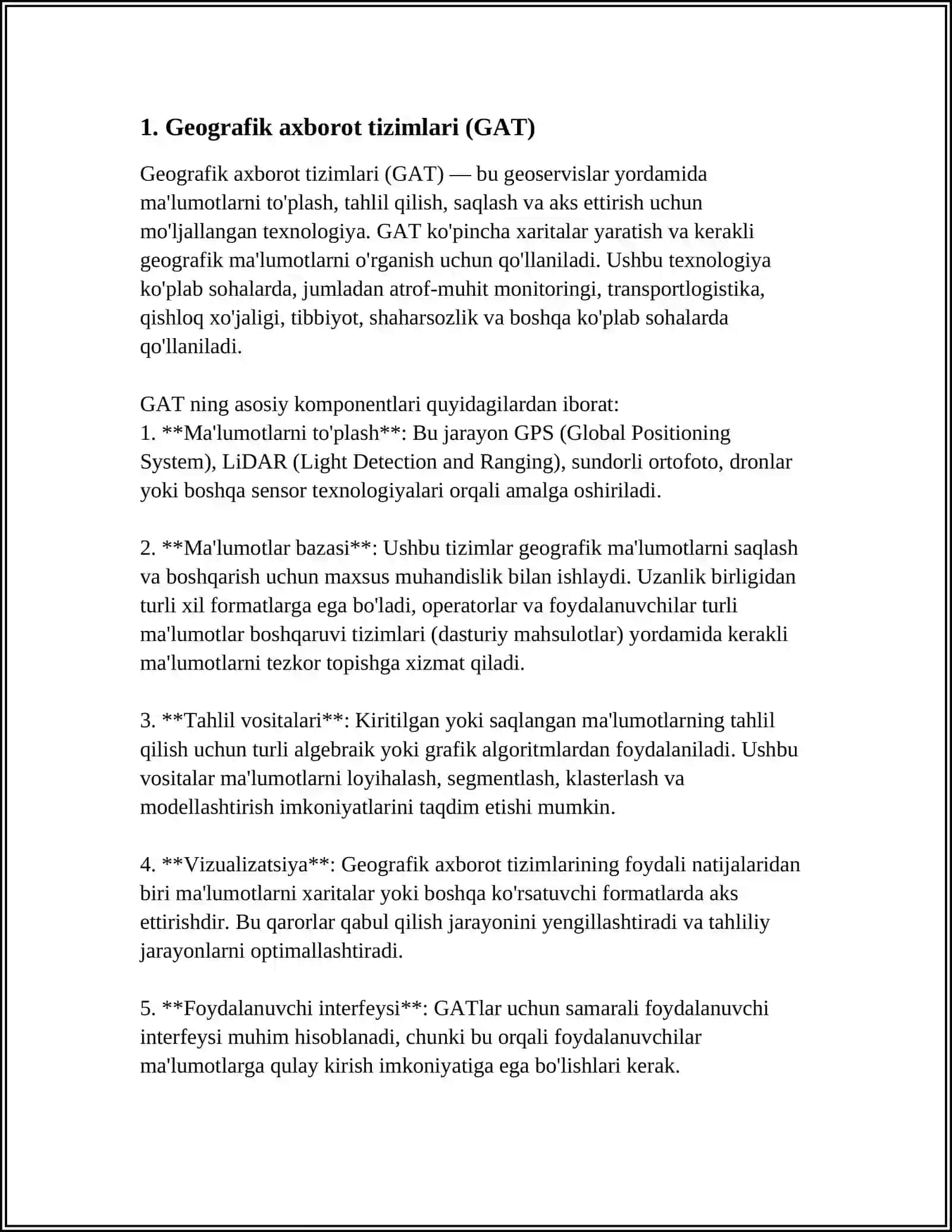 GEOFAZOVIY MA'LUMOTLARNI ARCGISDA TAHLIL QILISH 3