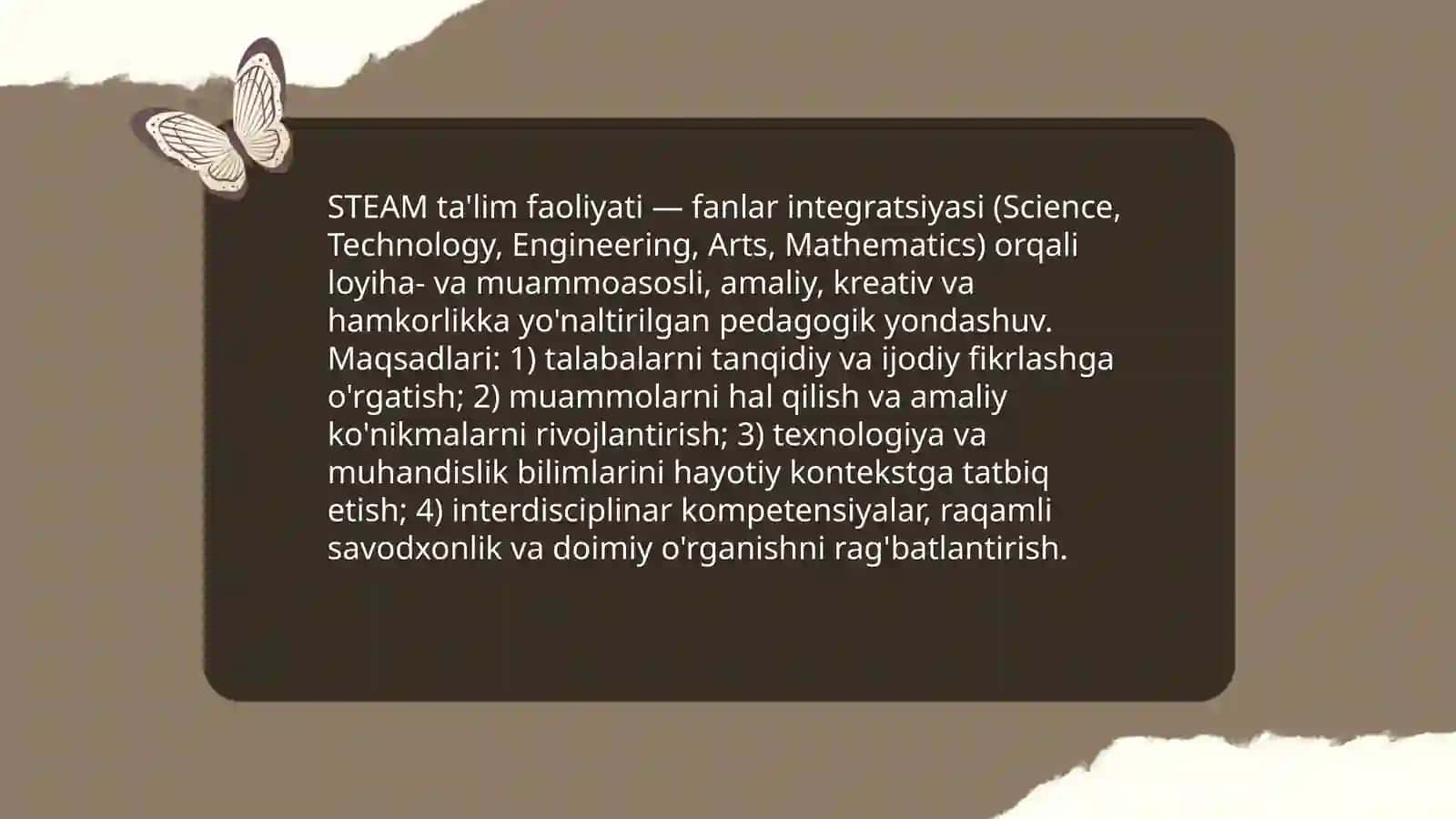 STEAM ta'lim faoliyati 3