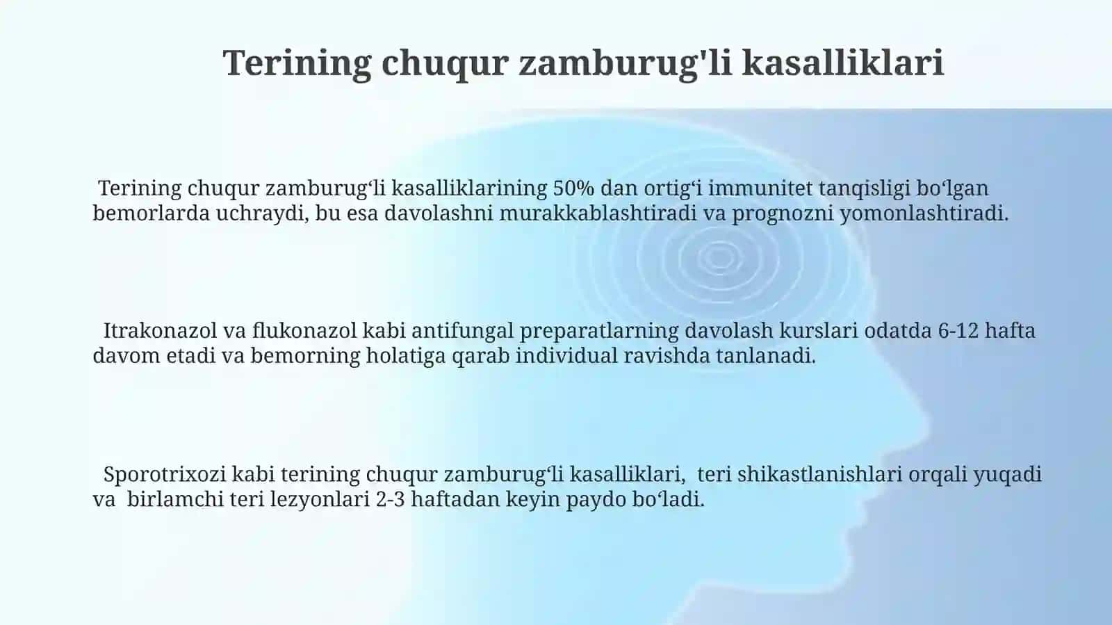 Chuqurmikozlar.Alopesiya,zamonaviydavolashusullari 3