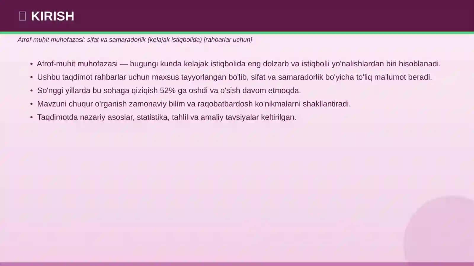 ATROF-MUHIT MUHOFAZASI 3