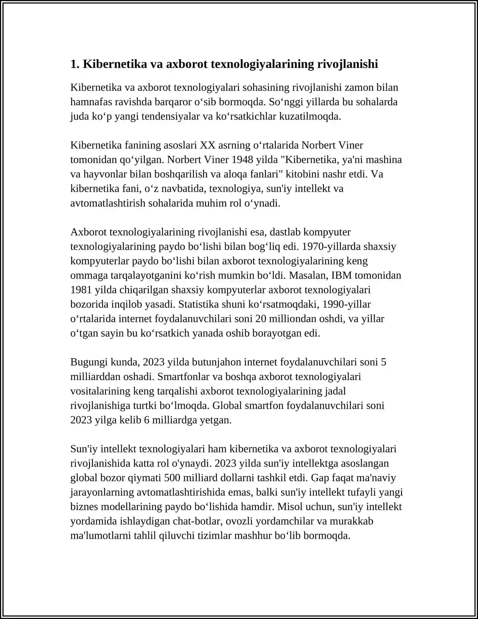 KIBERMAKON, KIBERTERRORIZM, KIBER ZO'RAVONLIK (CYBERBULLYING) TUSHUNCHALARINING MOHIYATI 3