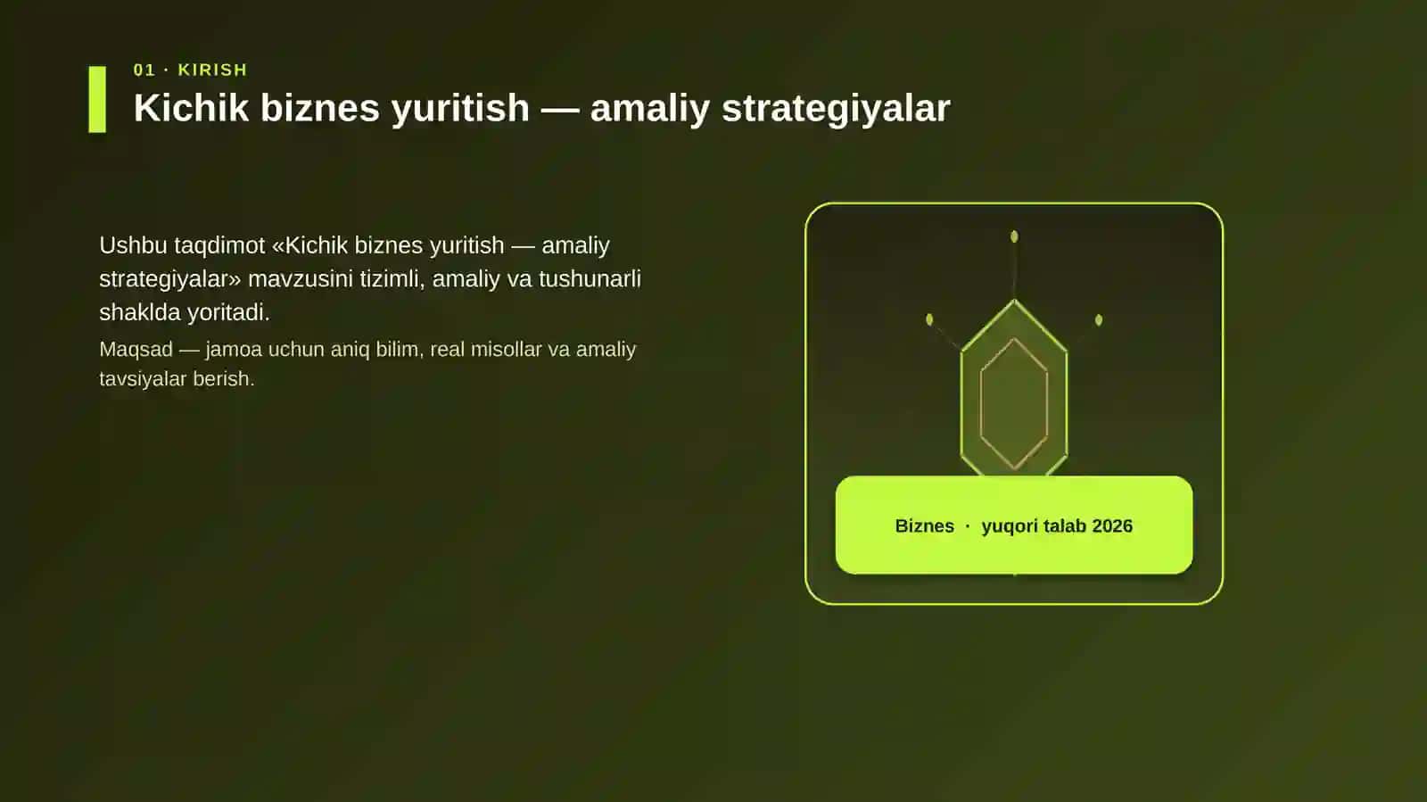 Kichik biznes yuritish — amaliy strategiyalar 3