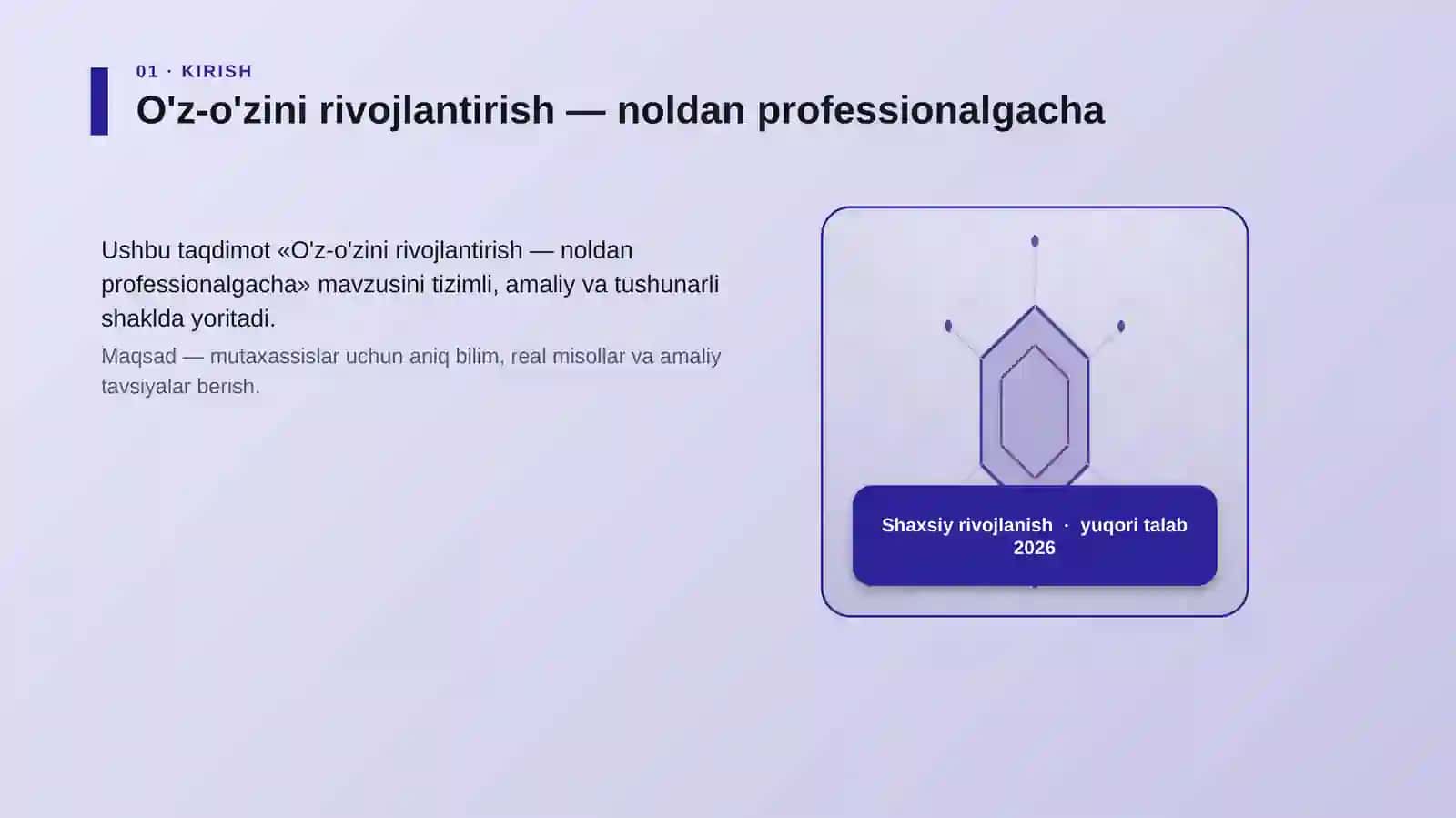 O'z-o'zini rivojlantirish — noldan professionalgacha 3