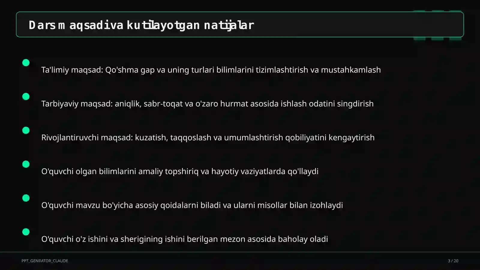 Qo'shma gap va uning turlari (9-sinf) 3