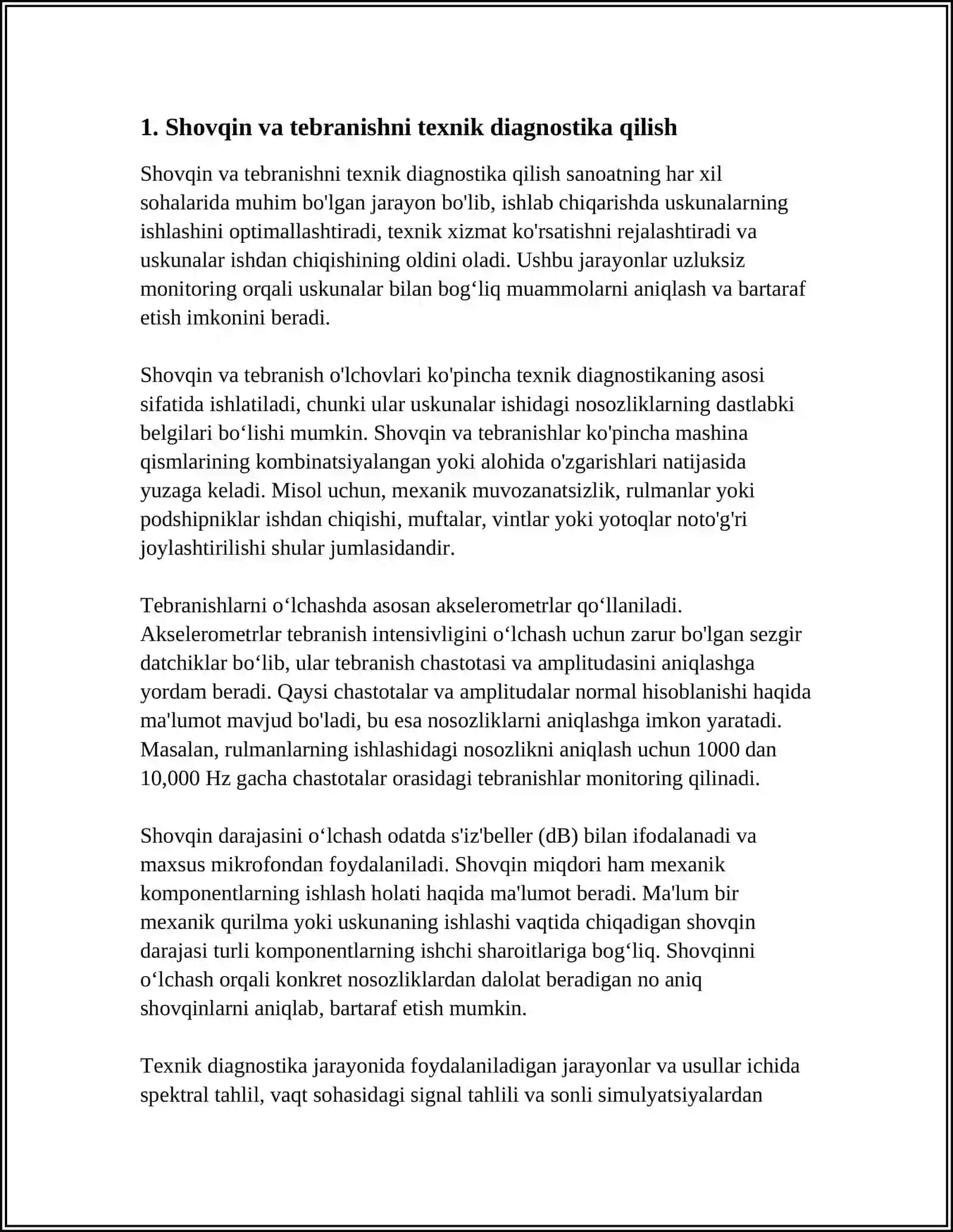 SANOAT KORXONALARIDA SHOVQIN VA TEBRANISHNI ANIQLASH 3