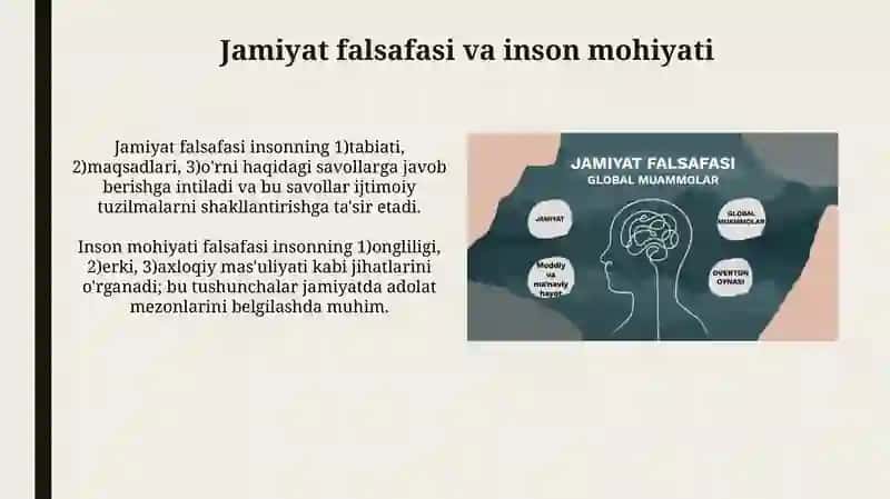 Jamiyat va inson falsafasi 3