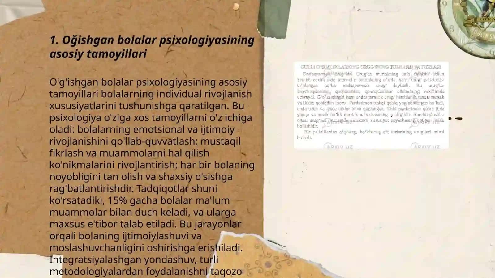 Xulqi oğishgan bolalar psixologiyasi kursining predmeti va oğishgan xulq klassifikatsiyasi 3
