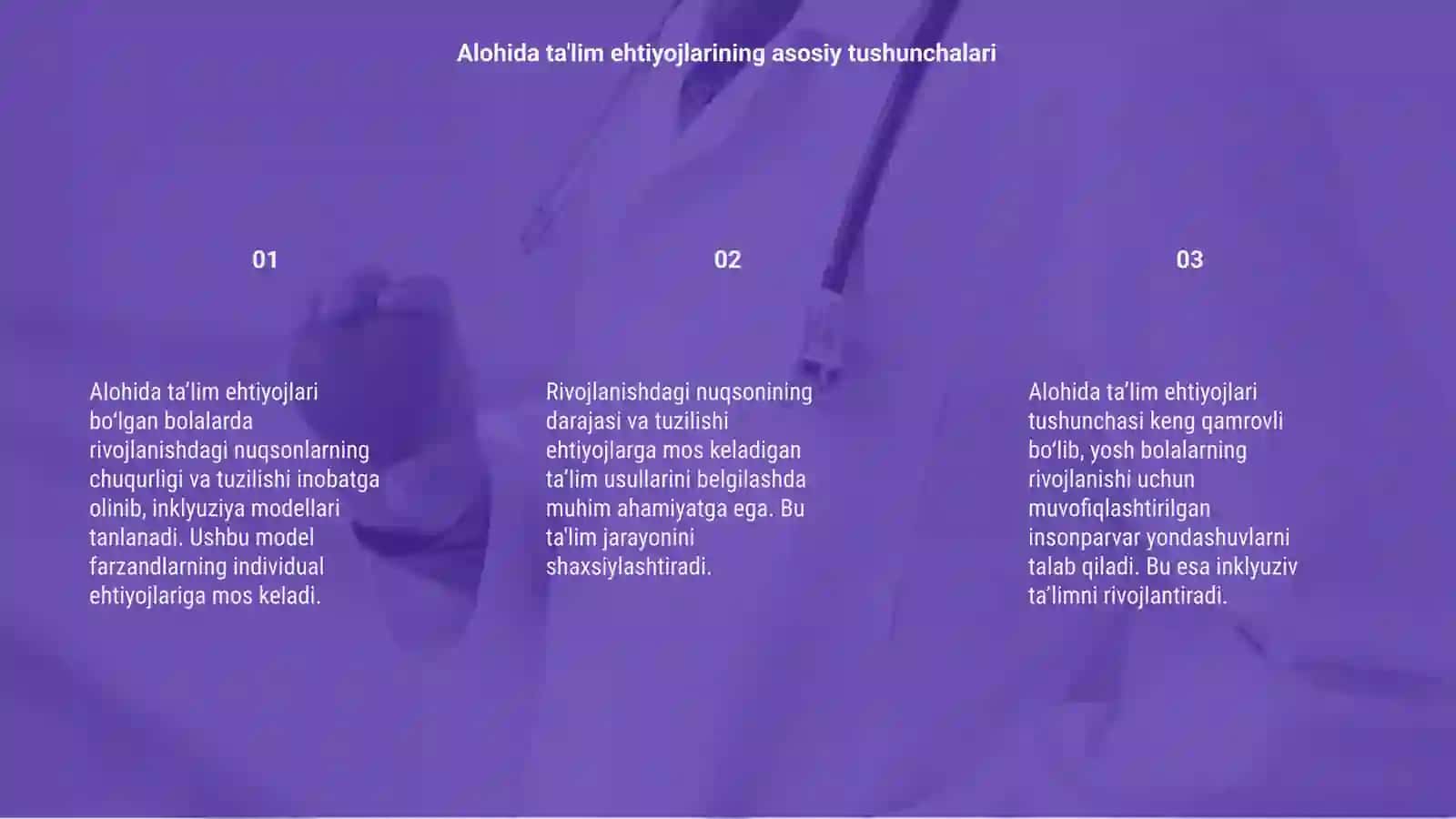 Alohida ta’lim ehtiyojlari 3