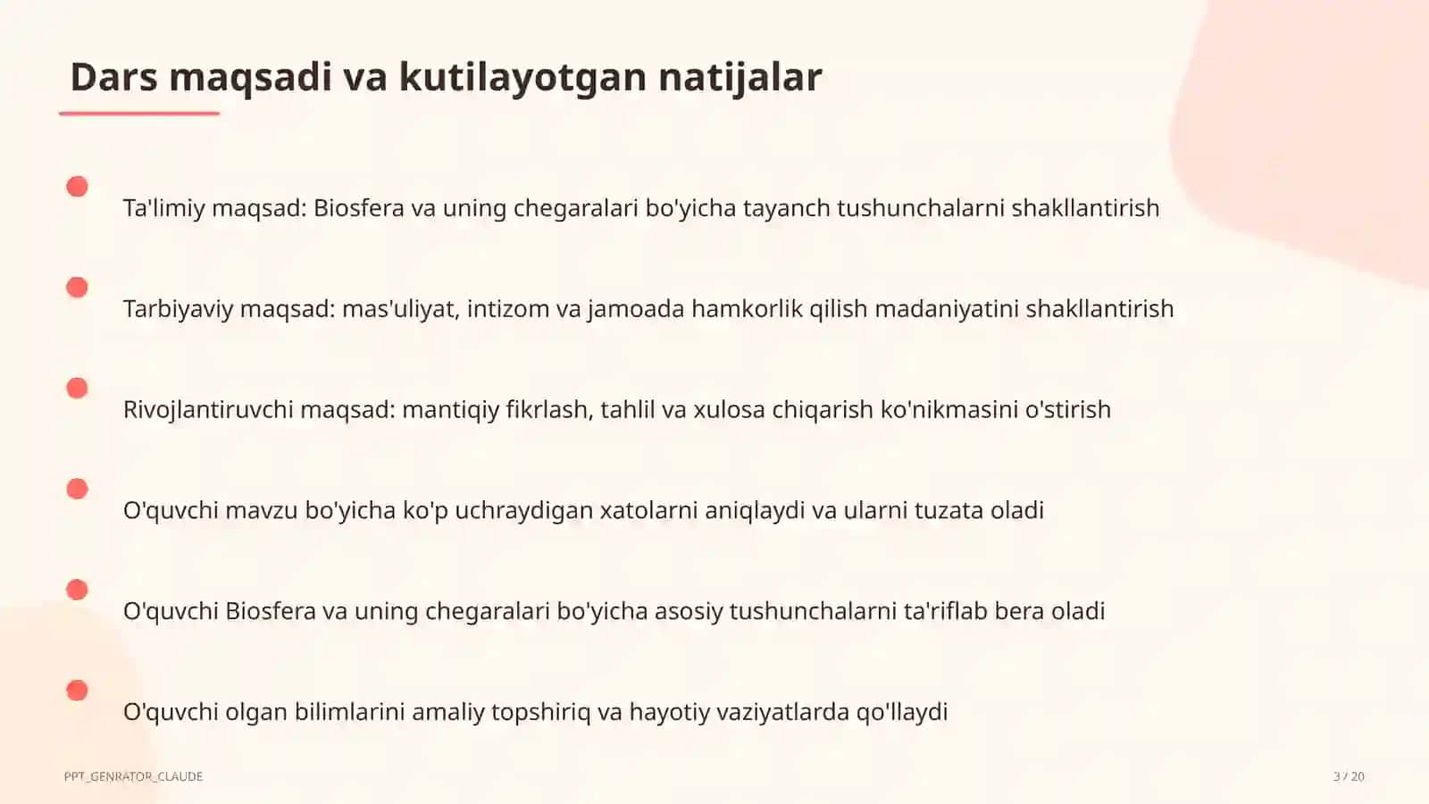 Biosfera va uning chegaralari (10-sinf) 3