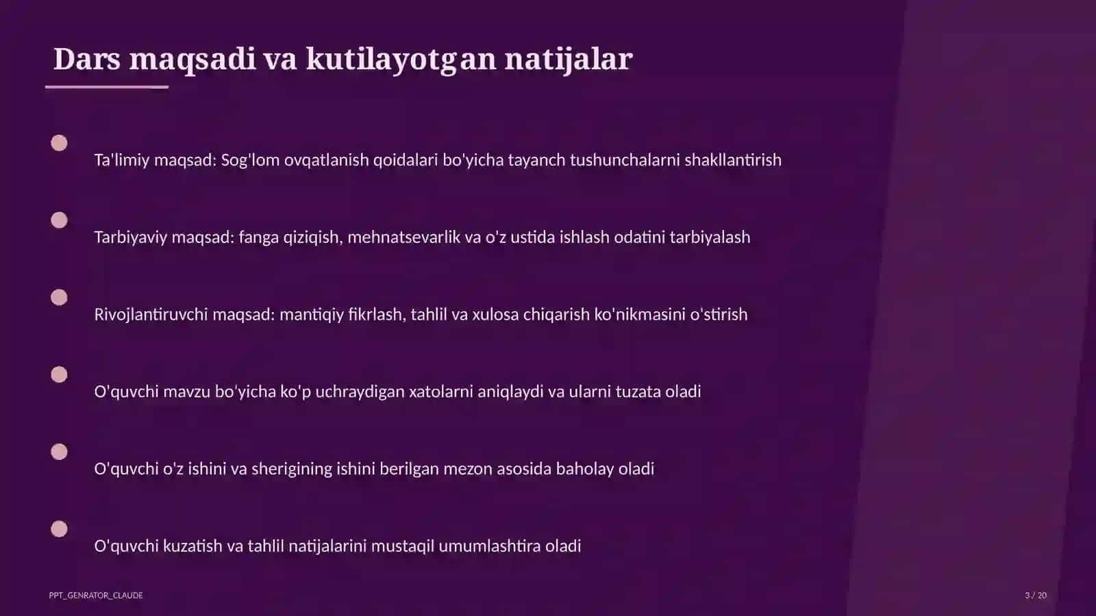Sog'lom ovqatlanish qoidalari 3