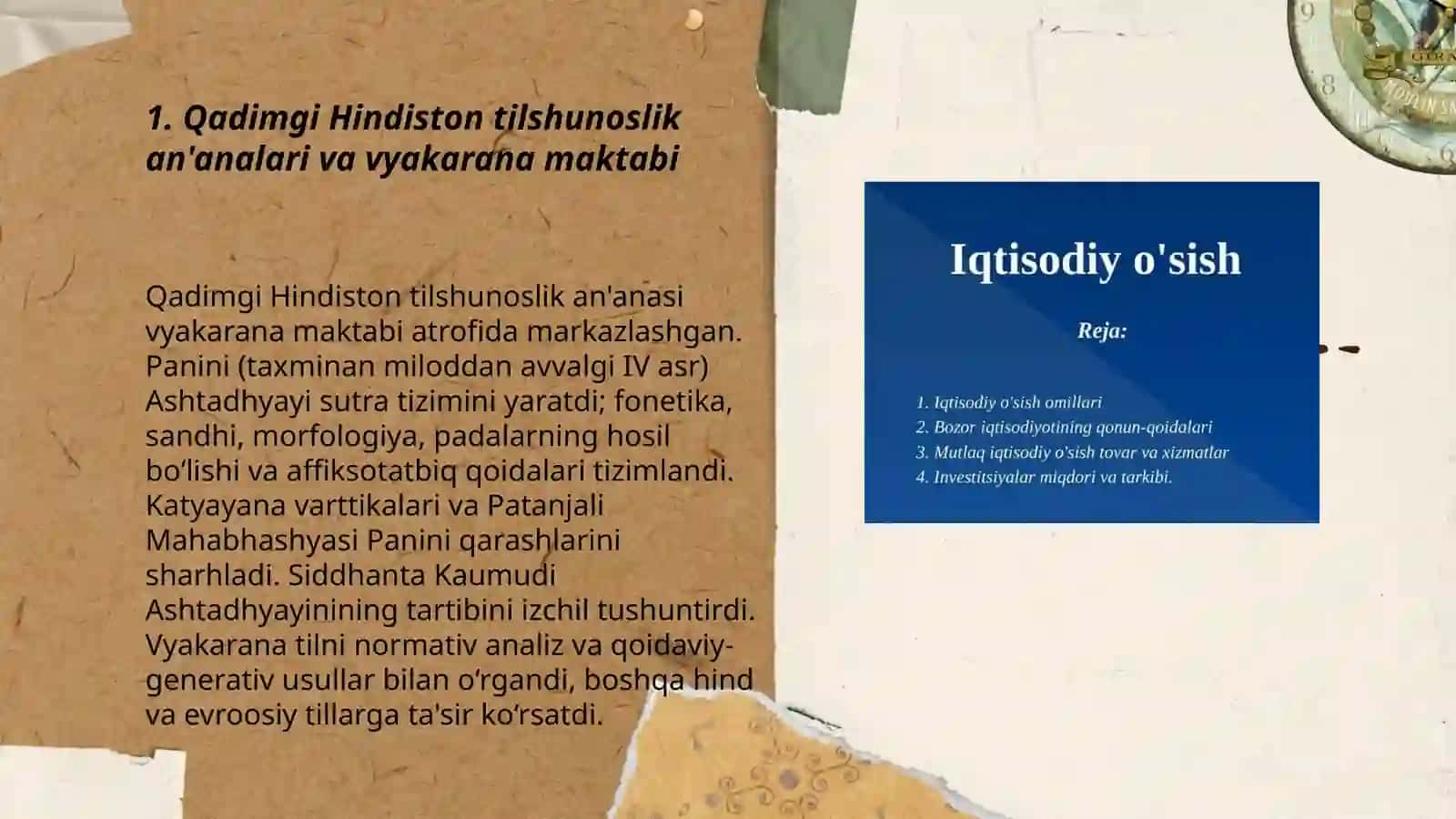 Qadimgi Hindiston tilshunoslik an'analari va vyakarana maktabi 3
