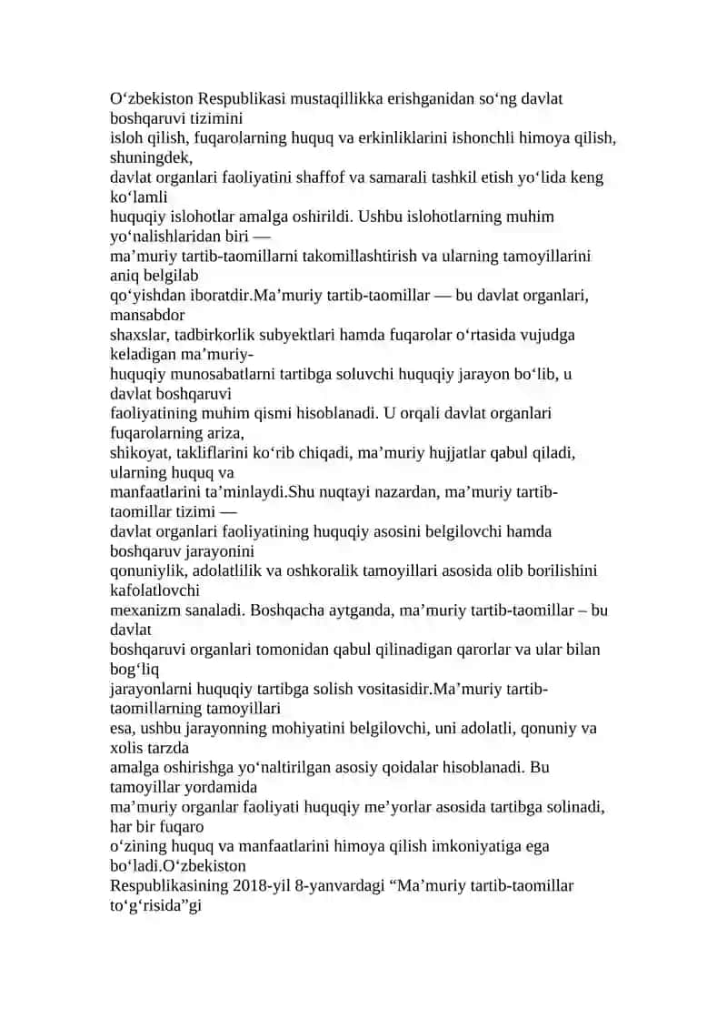 Ma’muriy tartib-taomillar tamoyillari 3