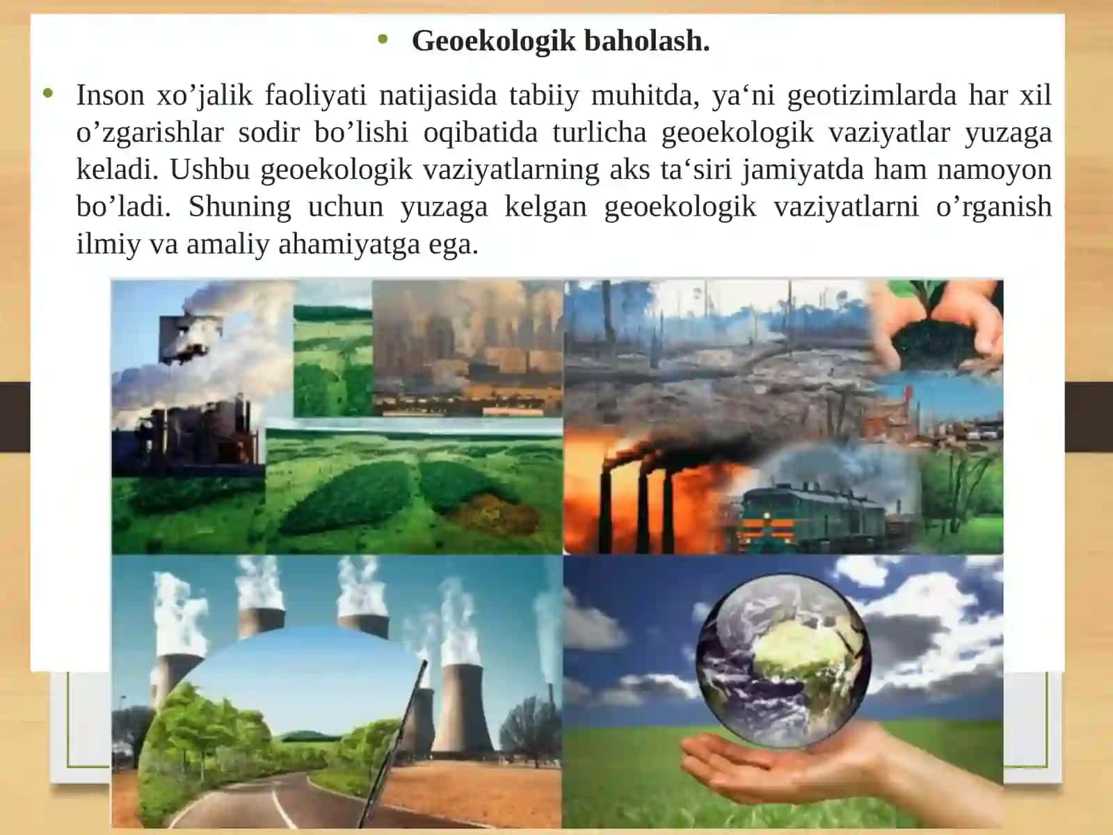 GEOEKOLOGIK BAHOLASH 3