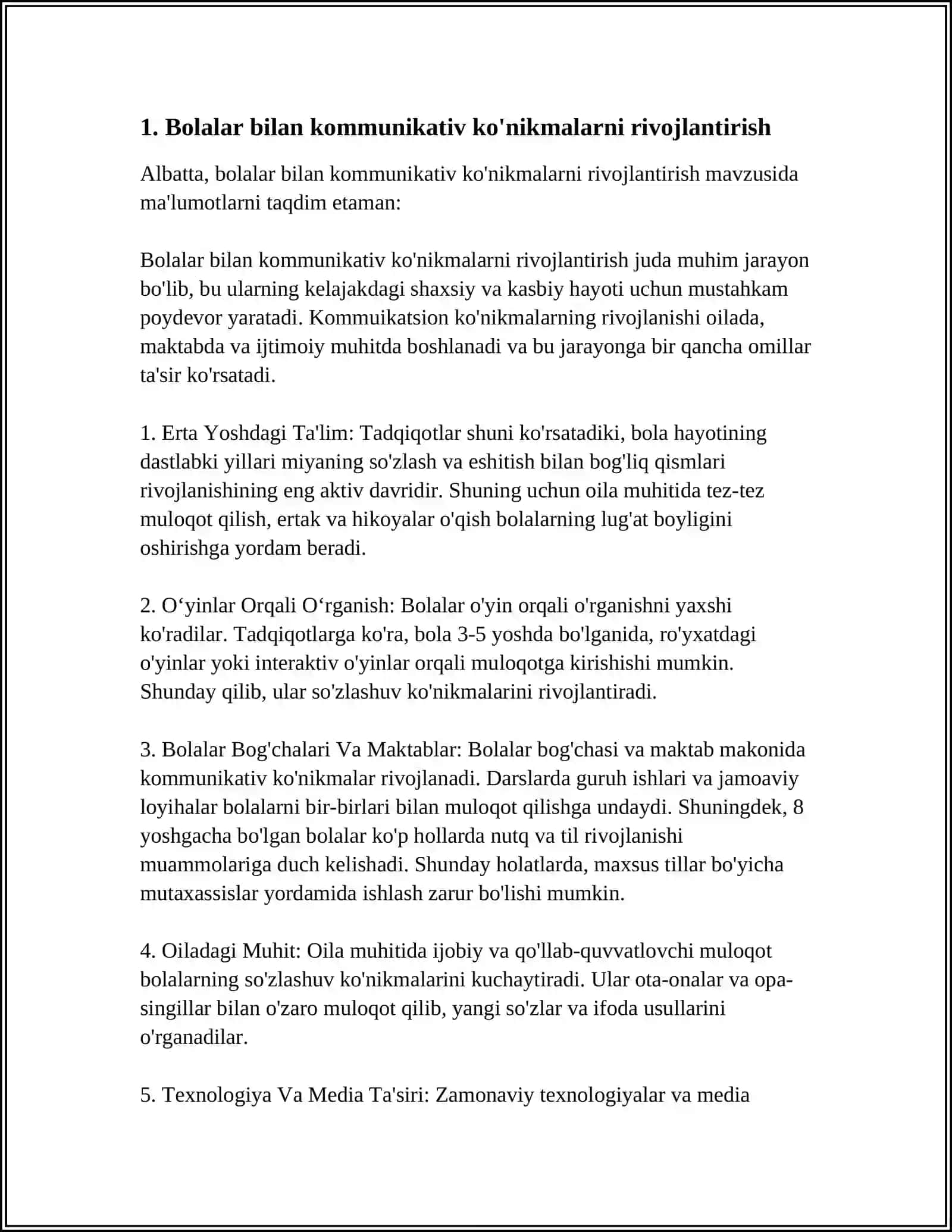 GIPPERAKTIV BOLALAR BILAN IJTIMOIY-PSIXOLOGIK ISH USULLARI 3