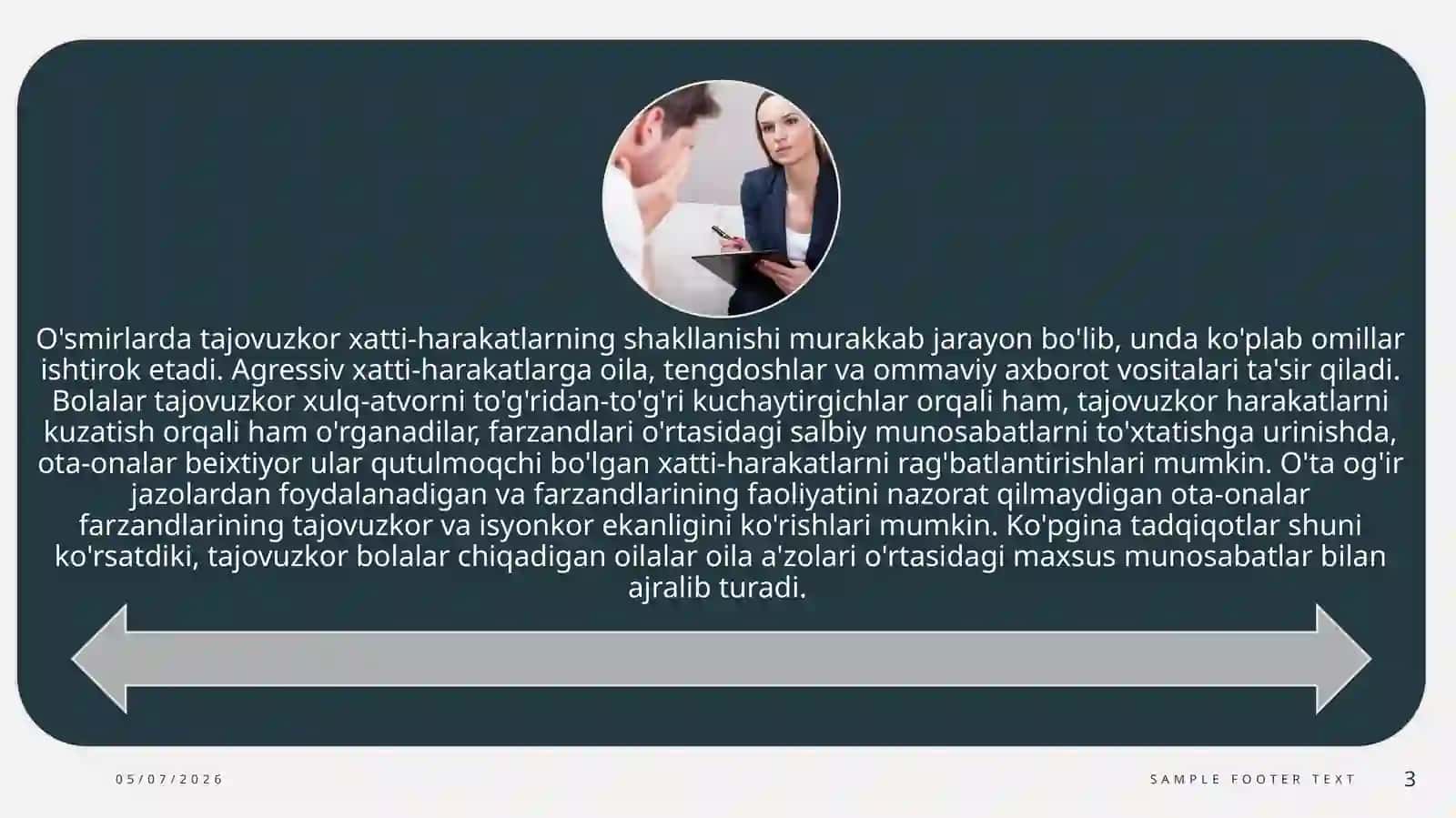 Tajovuzkor va qasoskorlik kayfiyatidagi patsientlar konsultatsiyasi 3
