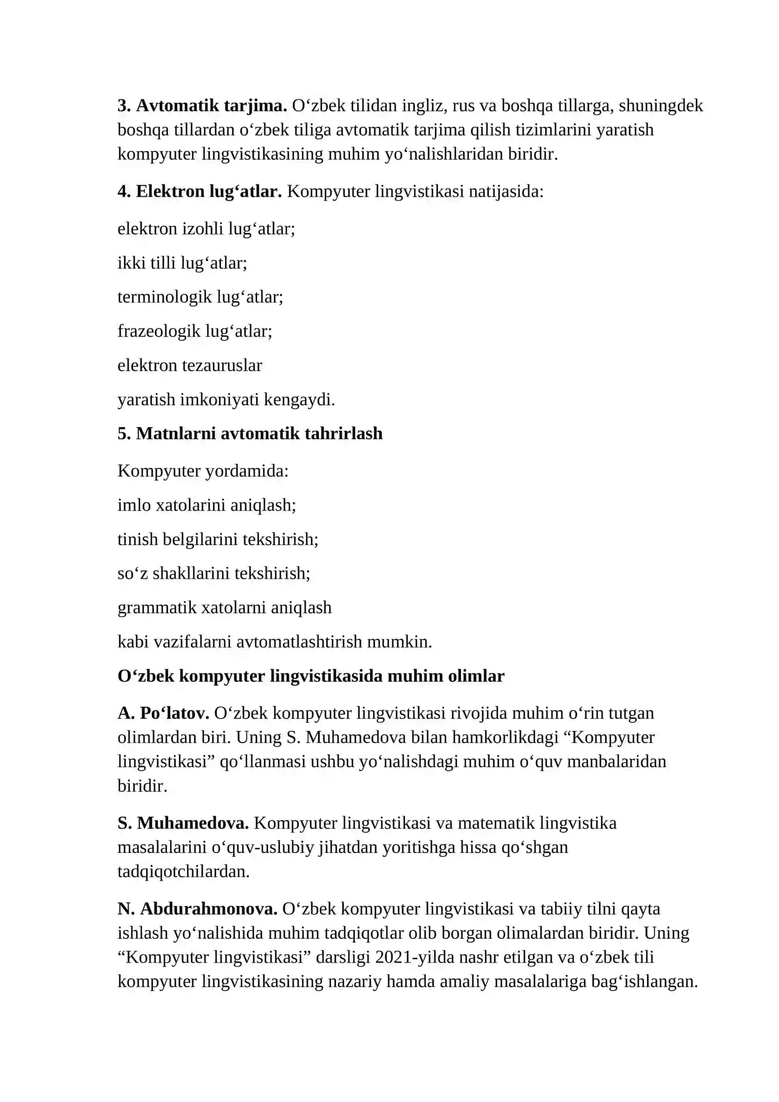 O‘zbek tilshunosligida matematik lingvistika va kompyuter lingvistikasi rivoji 3