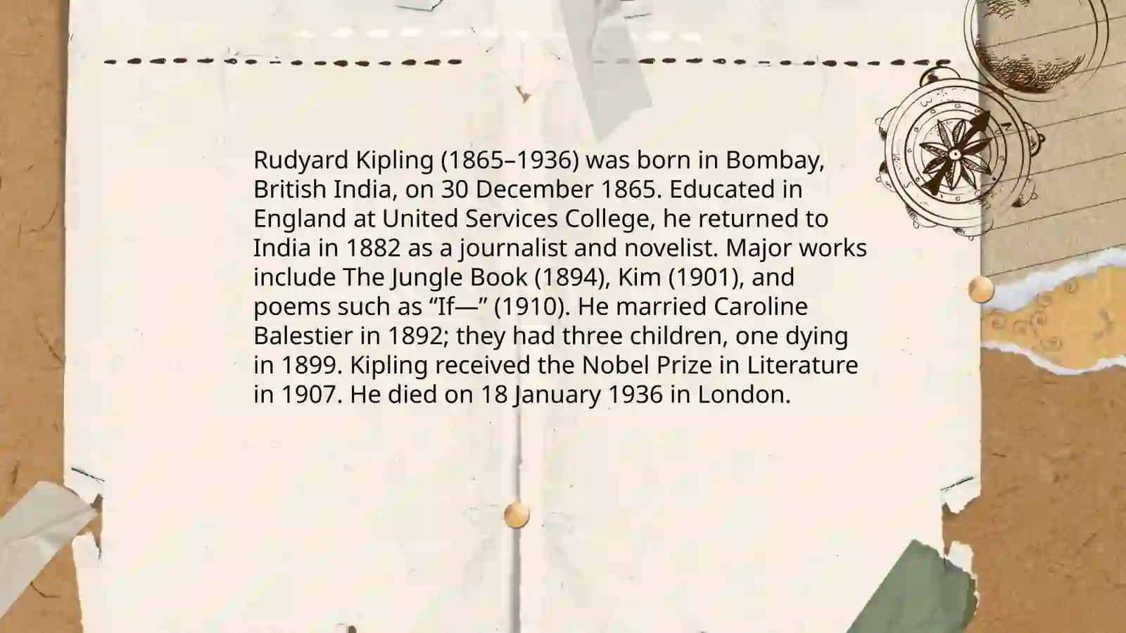 Rudyard Kipling Biography 3