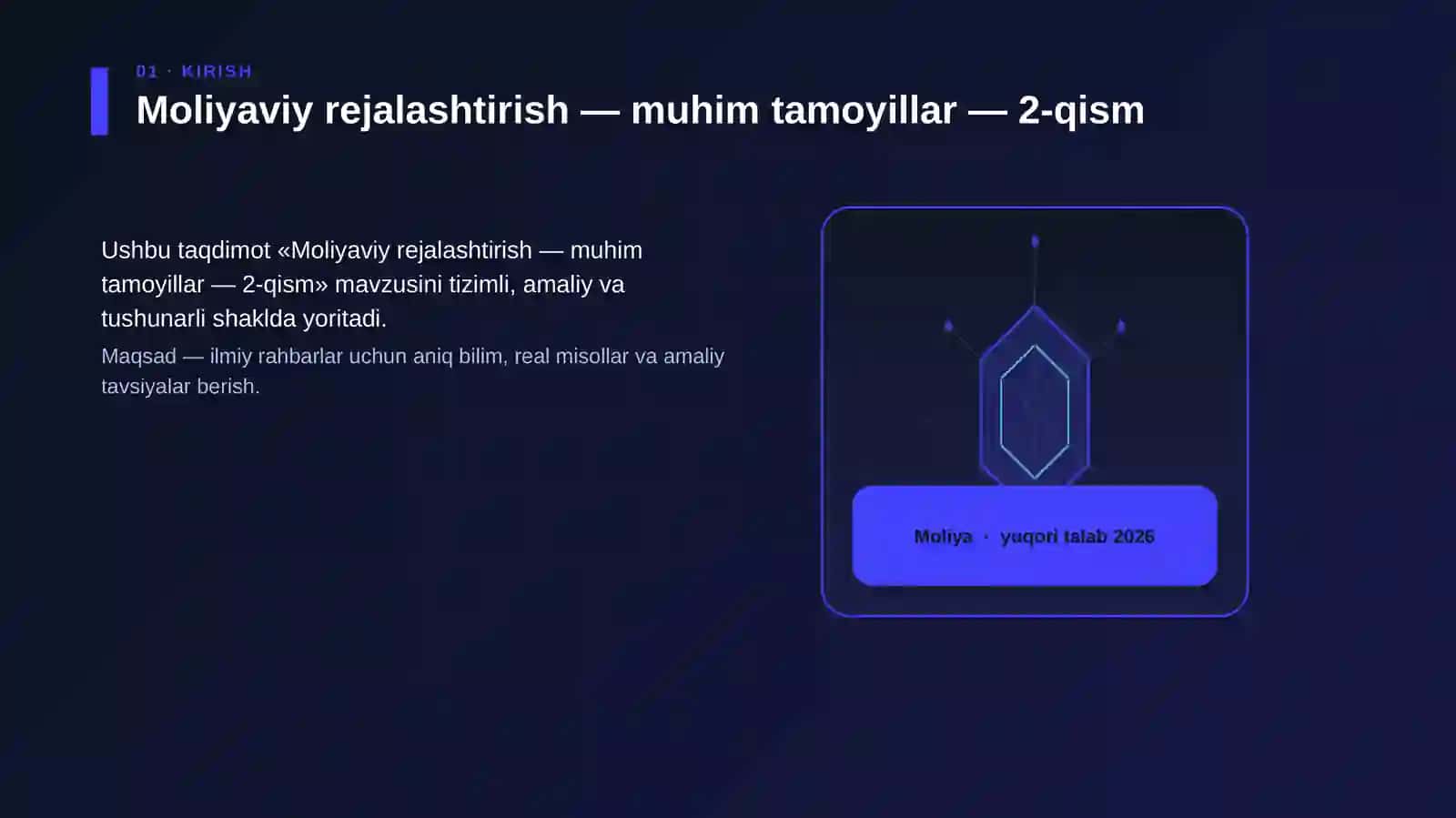 Moliyaviy rejalashtirish — muhim tamoyillar — 2-qism 3