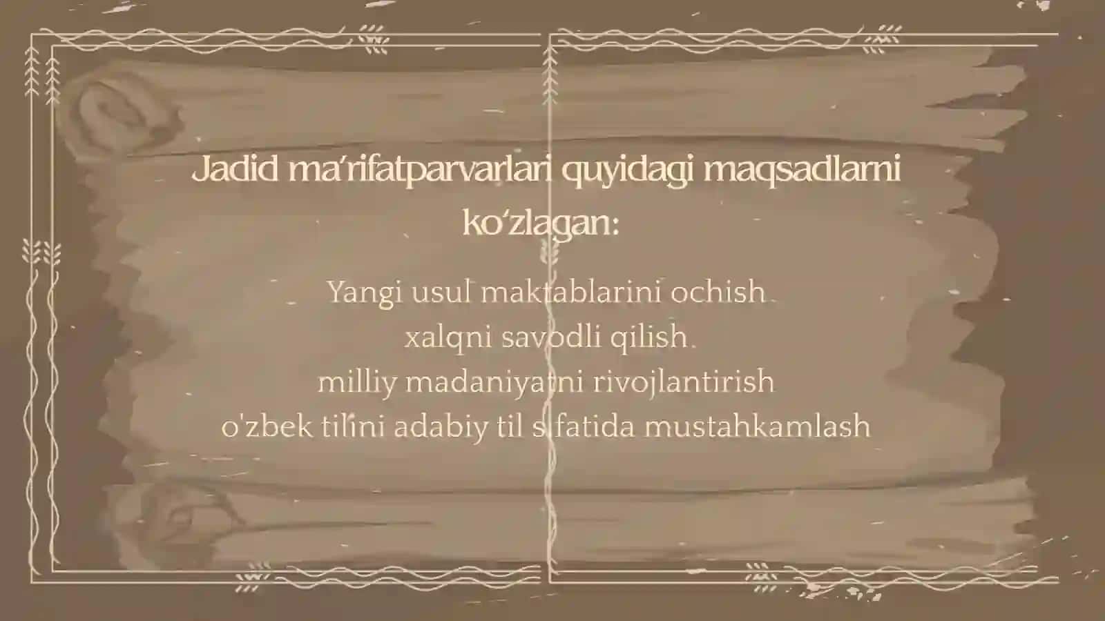 O‘zbek adabiy tili rivojida ma’rifatparvarlarning xizmatlari 3
