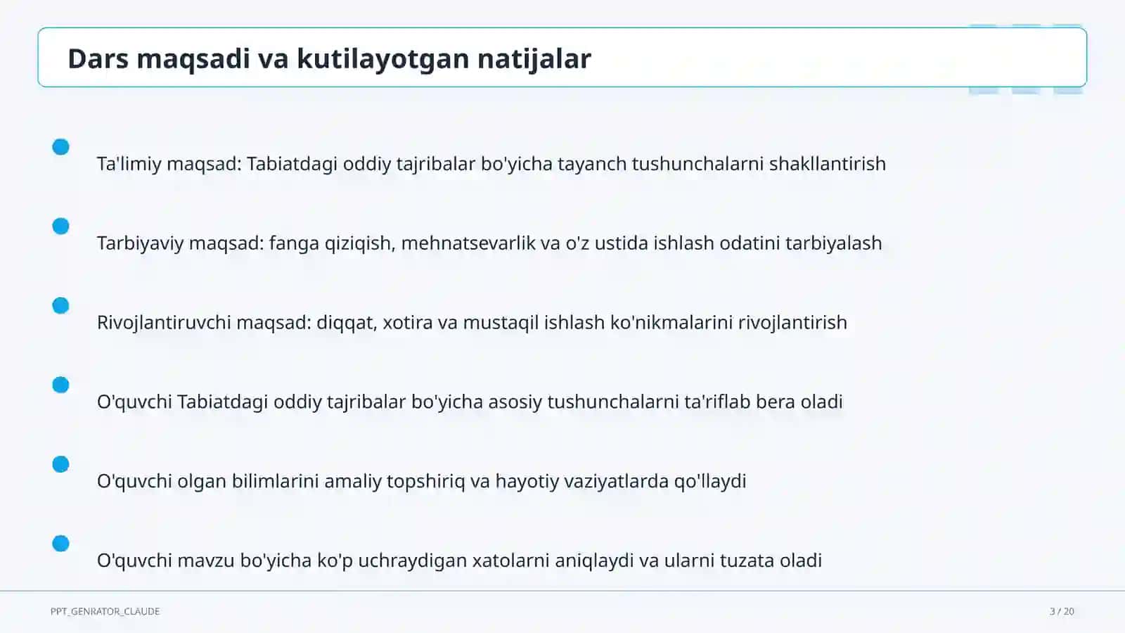 Tabiatdagi oddiy tajribalar (4-sinf) 3
