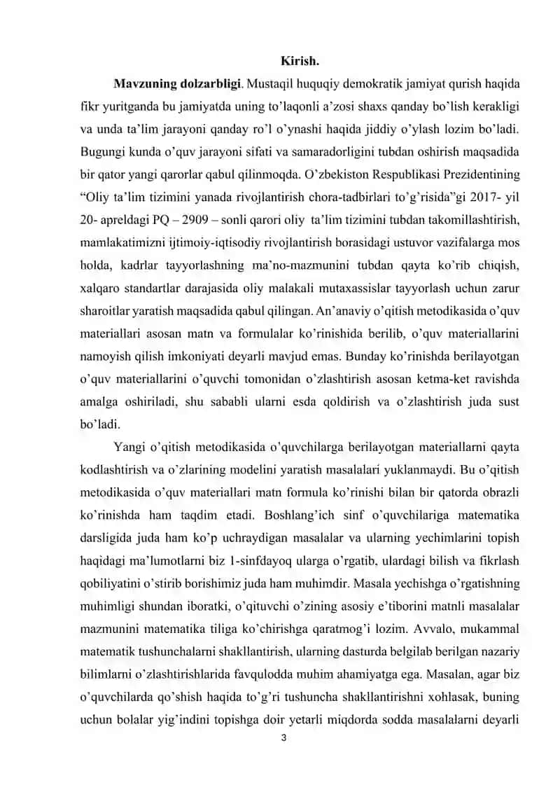 4-sinf o’quvchilariga matematikadan murakkab masalalarni yechishga o’rgatish metodikasi 3
