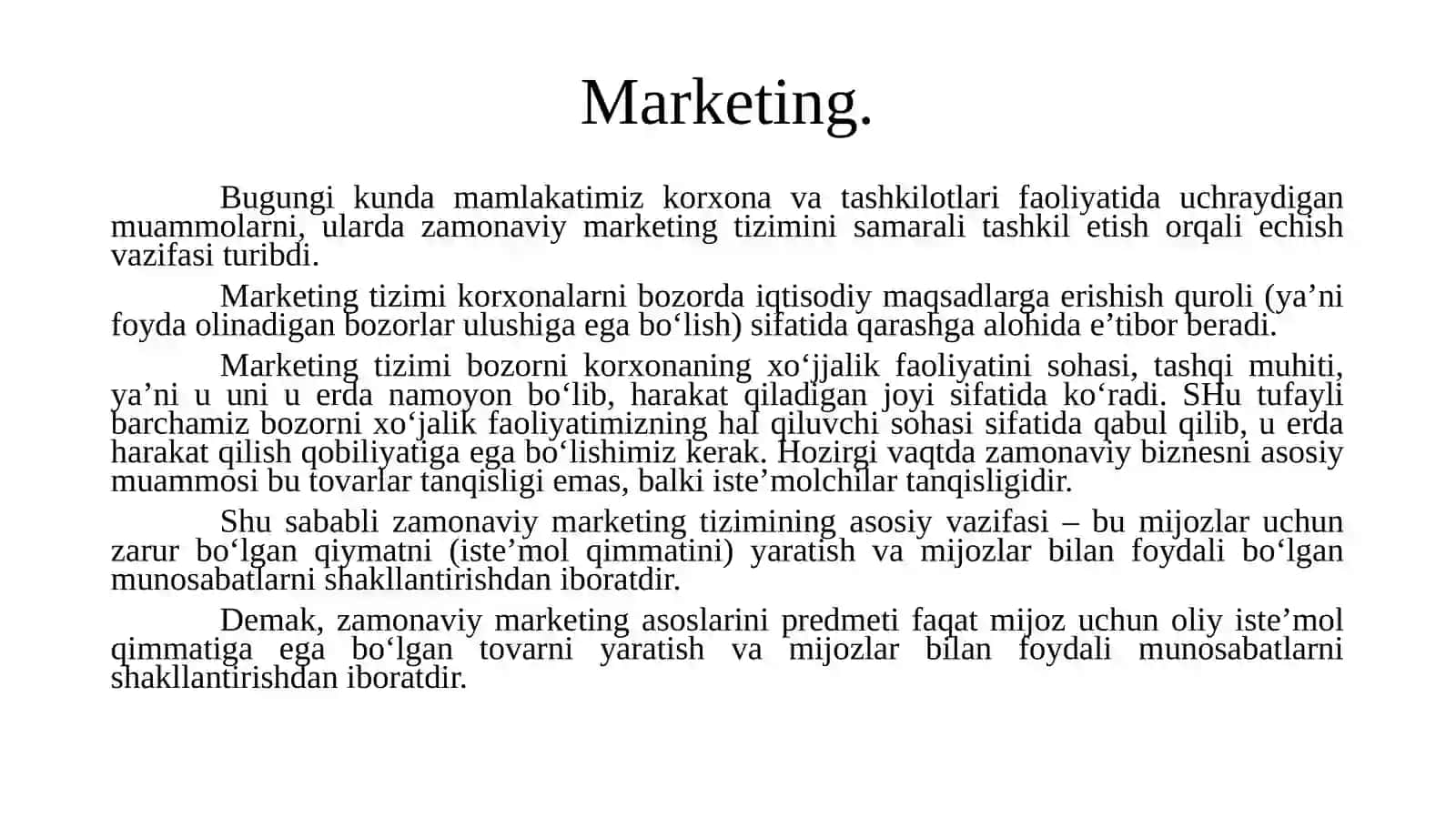 Marketing 3