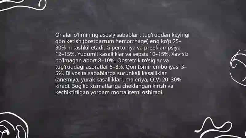 Onalar o'limi 3
