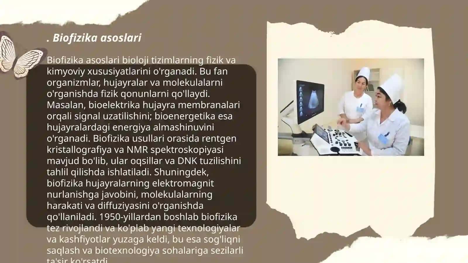 Eshitish biofizikasi elementlari. Ultratovush va uni stomotologiyada qo'llanilishi 3