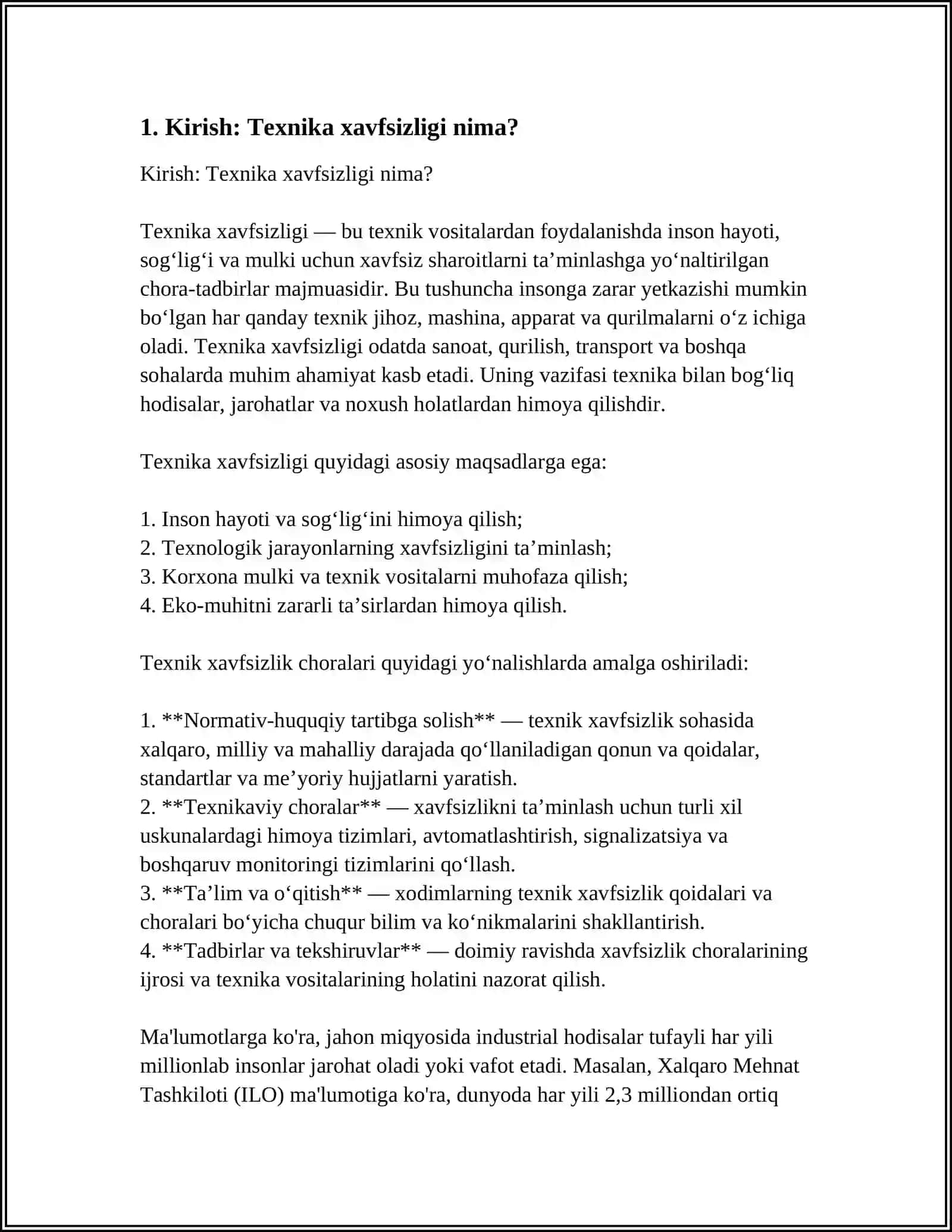 TIKUV MASHINALARINI ISHLATISH VA TAMIRLASHDA TEXNIKA XAVFSIZLIGI REFERAT 3