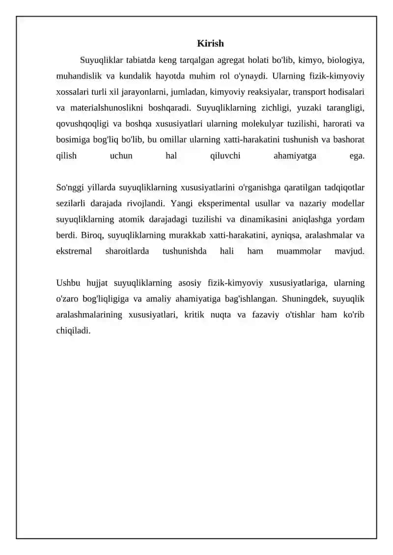 Suyuqliklarning fizik kimyoviy hossalari 3