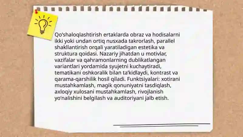Ertaklarda qoʻshaloqlashtirish usuli 3