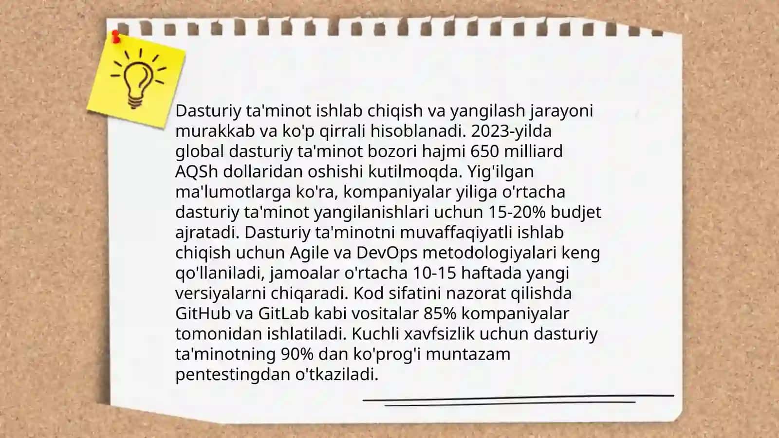 Faoliyatlarni haftaga teng taqsimlash 3