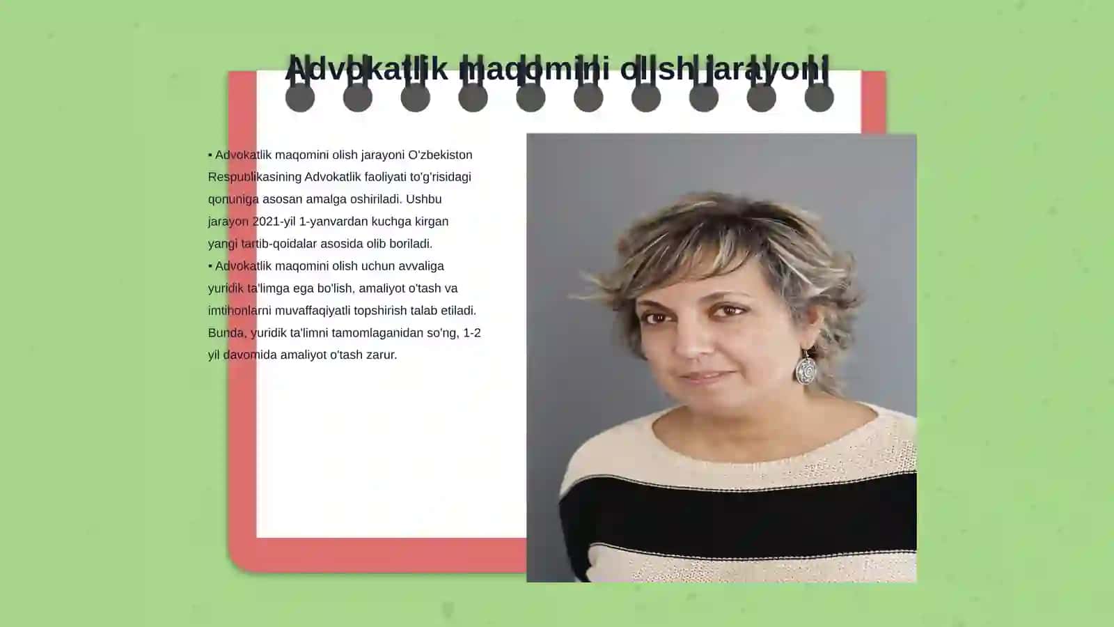 Advokatlik maqomini olish to'xtatib turish va tugatish asoslari 3