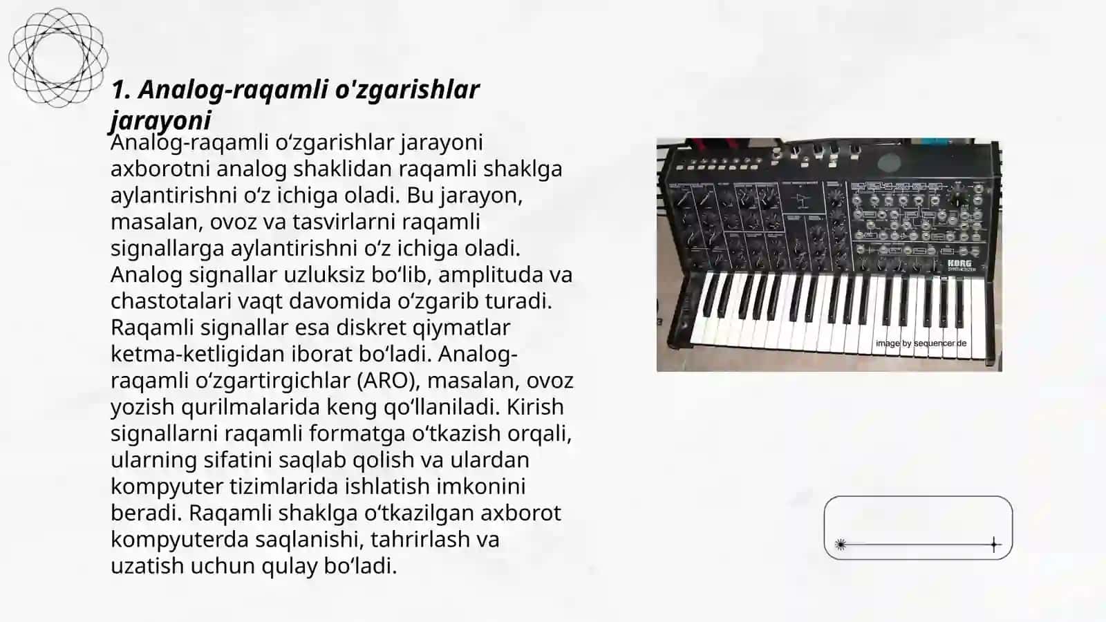 Analog-raqamli o'zgarishlar jarayoni 3