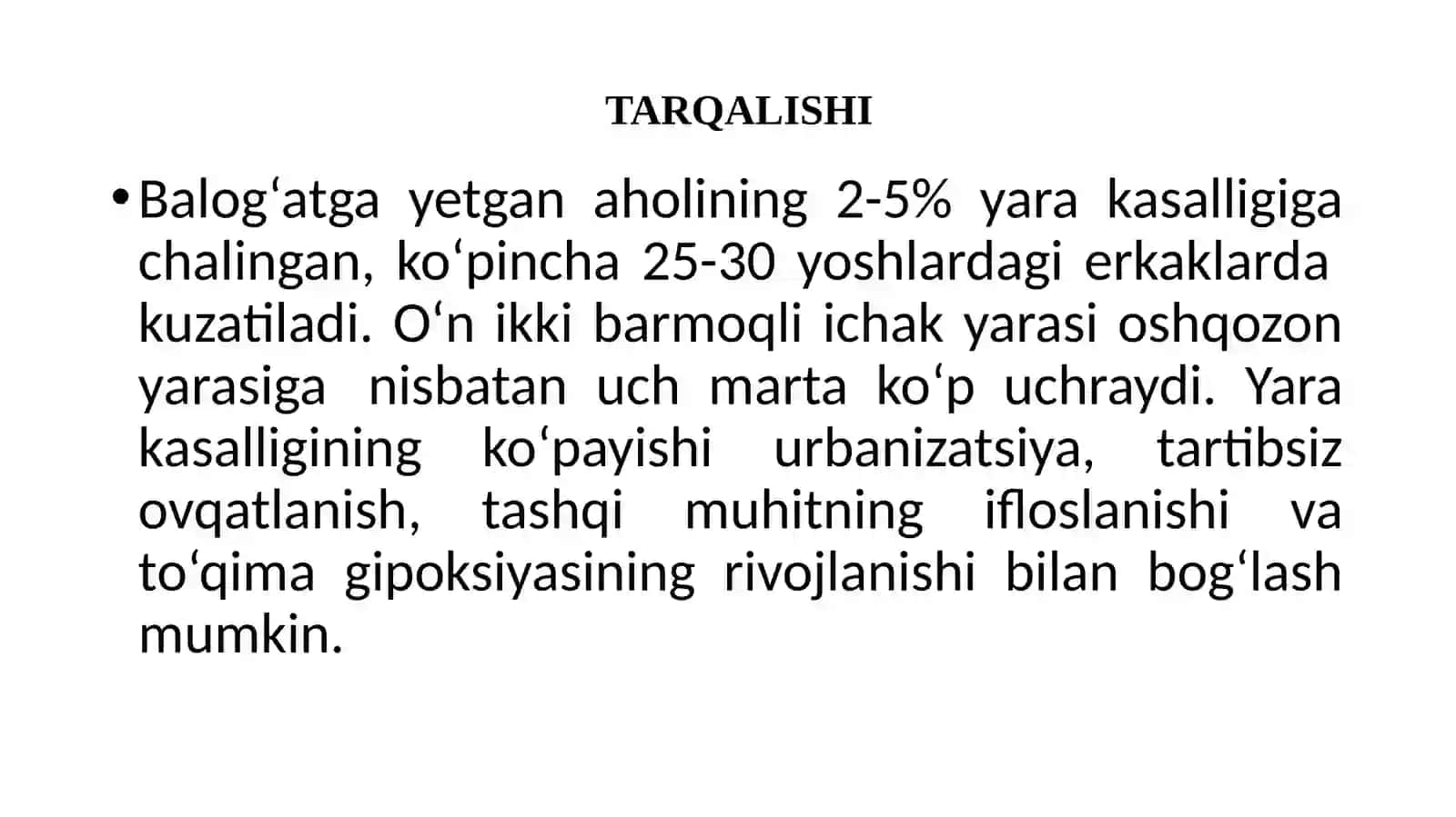 Oshqozon va o‘n ikki barmoqli ichak yara kasalligi 3