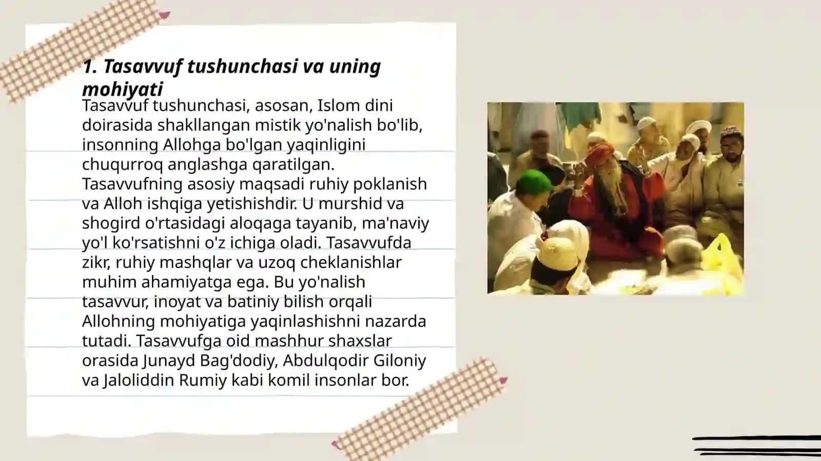 Tasavvufning tushunchasi va uning mohiyati 3