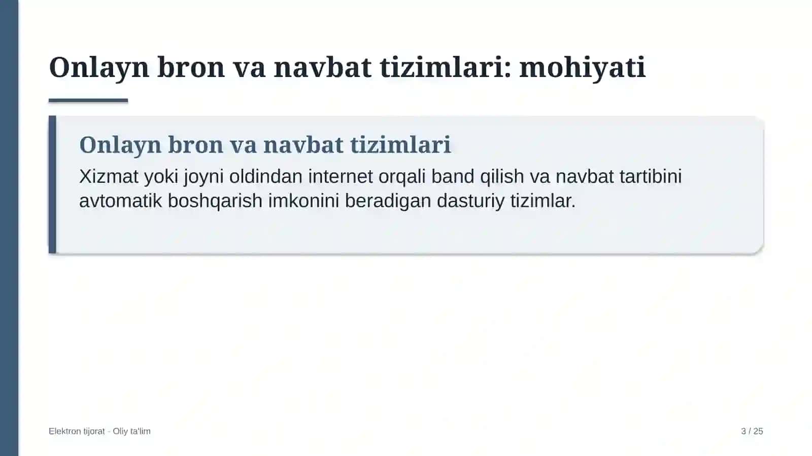 Konservatoriyalarda onlayn bron qilish va navbat tizimlari 3