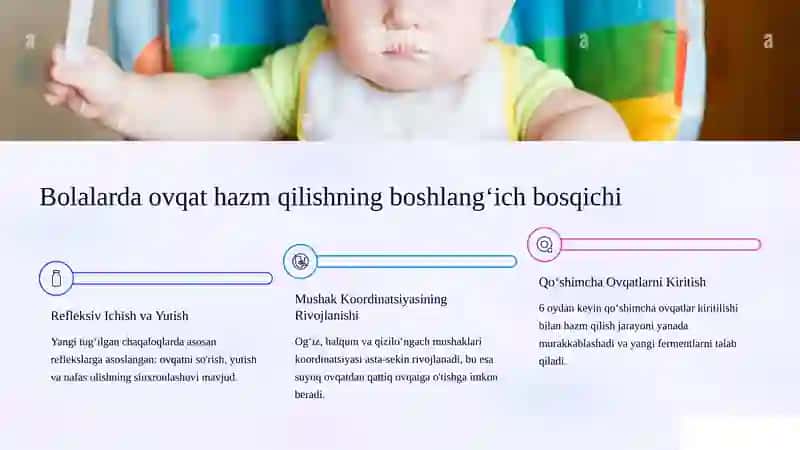 Bolalar va o'smirlarda ovqat hazm qilish xususiyatlari: Membrana va bo'shliq hazm qilishning yoshga xos jihatlari 3