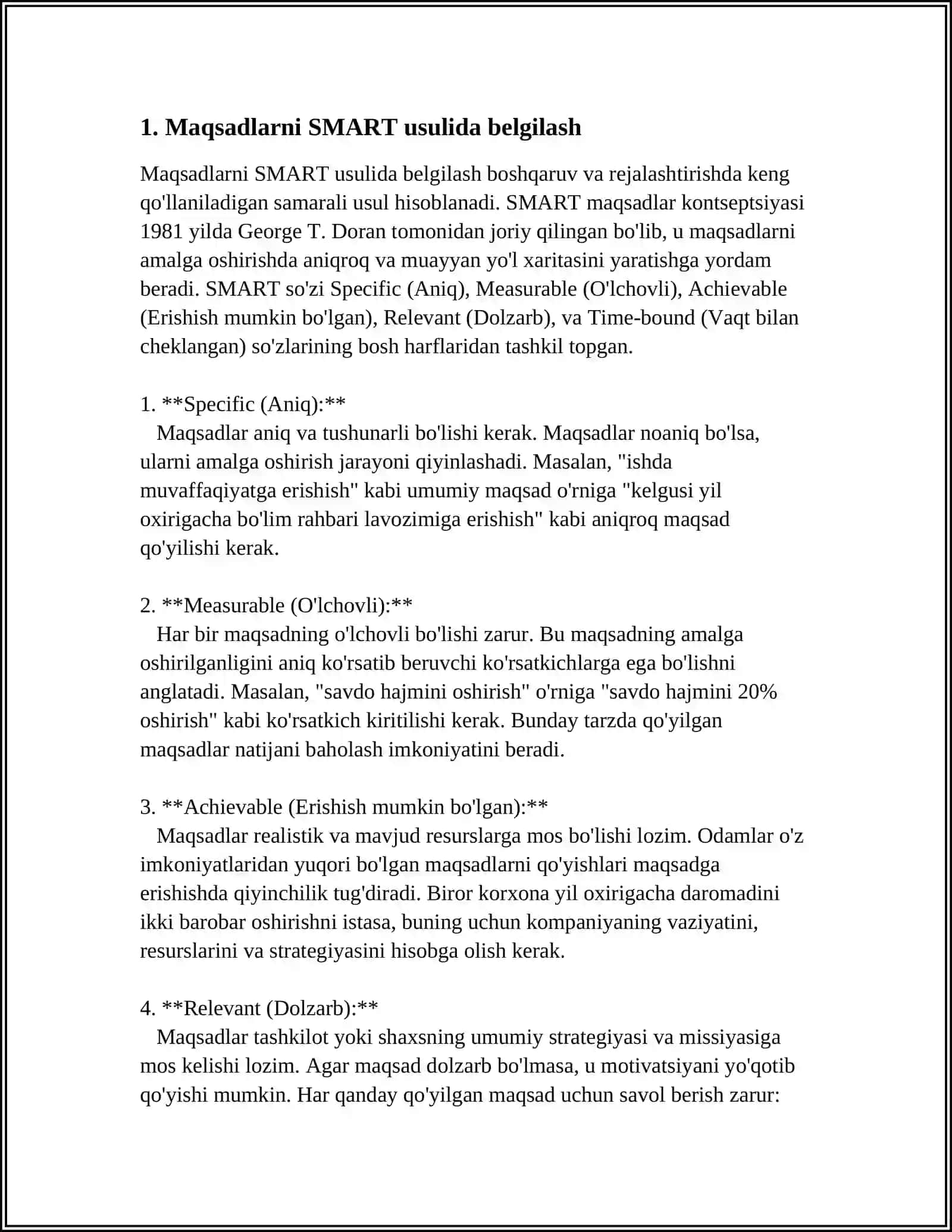 VAQTDAN UNUMLI FOYDALANISHNING AMALIY USULLARI 3