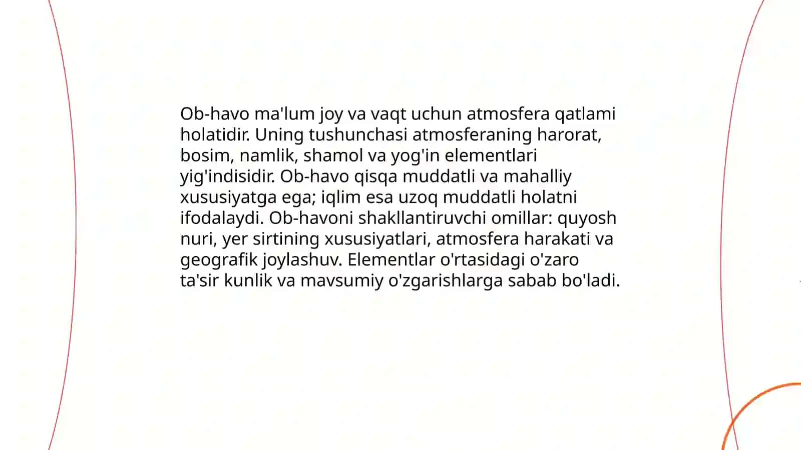 Ob havo va ularning elementlari 3
