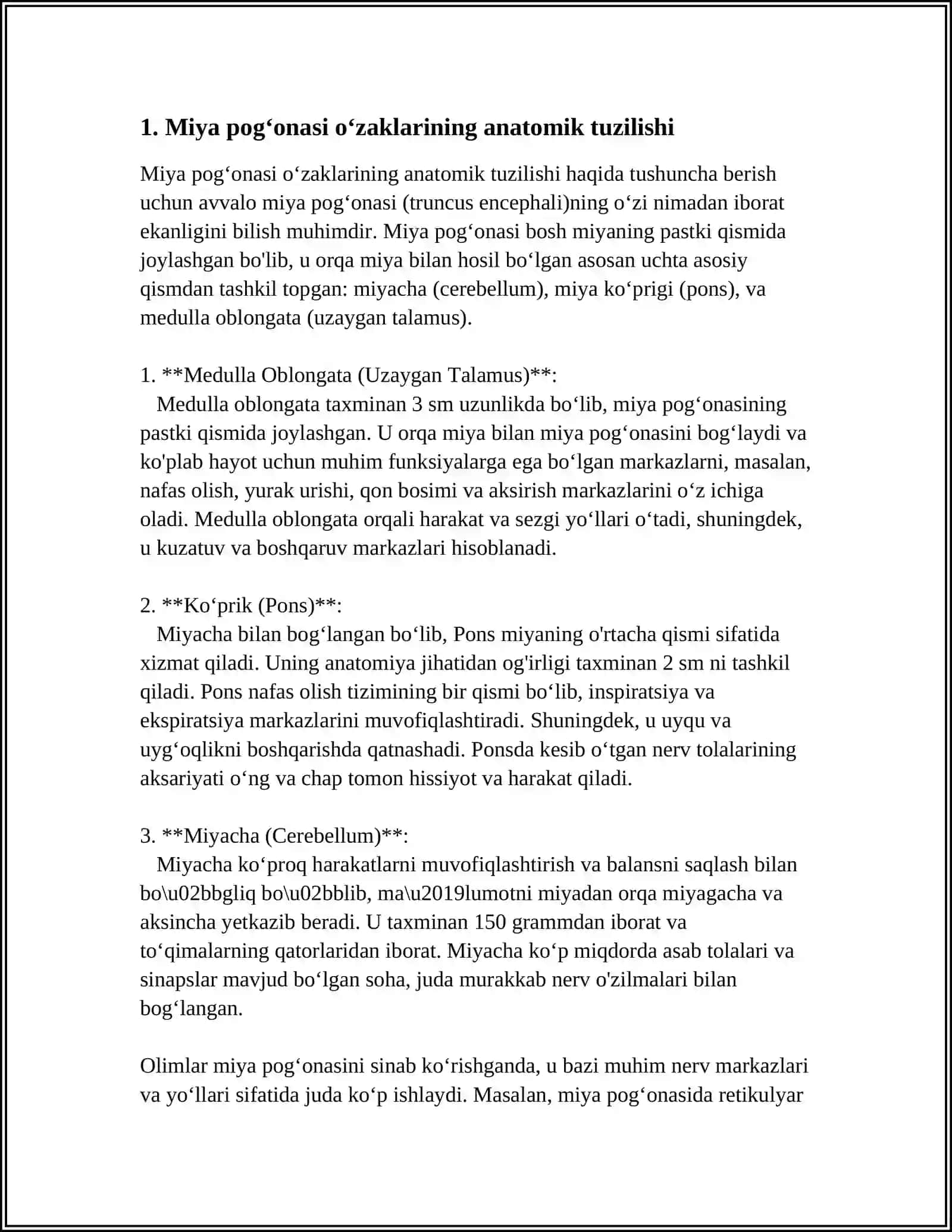 MIYA POGʻONASI OʻZAKLARI VA ULARNING AHAMIYATI 3