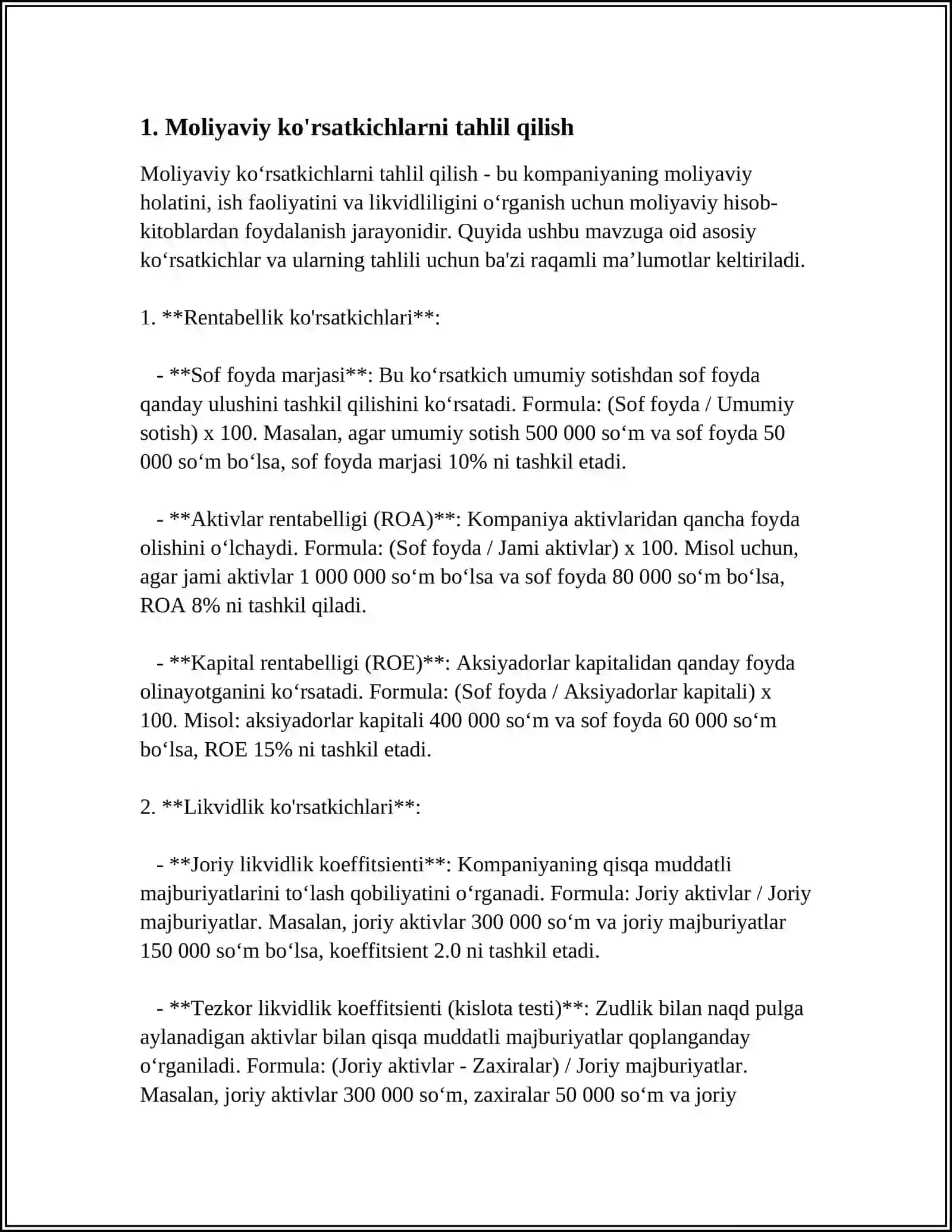 KORPORATIV MOLIYAVIY HISOBOTLARNING TAHLILI 3
