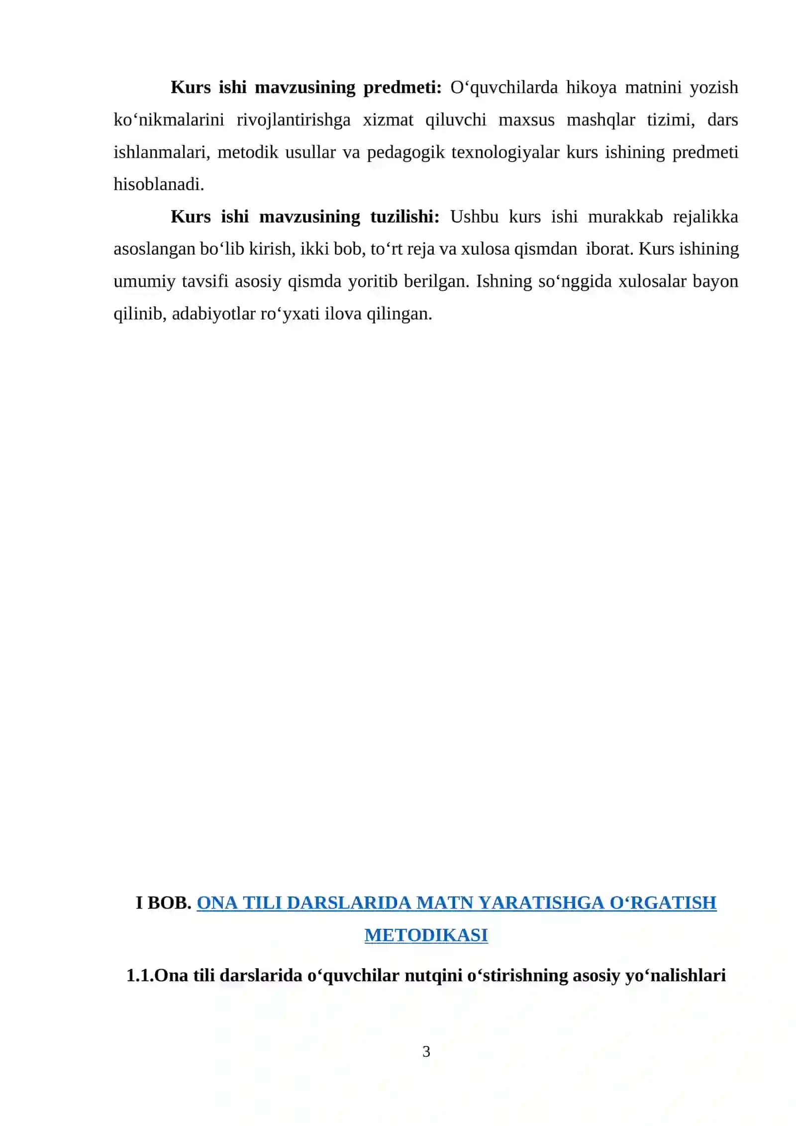 ONA TILI DARSLARIDA MATN YARATISHGA O‘RGATISH METODIKASI 3