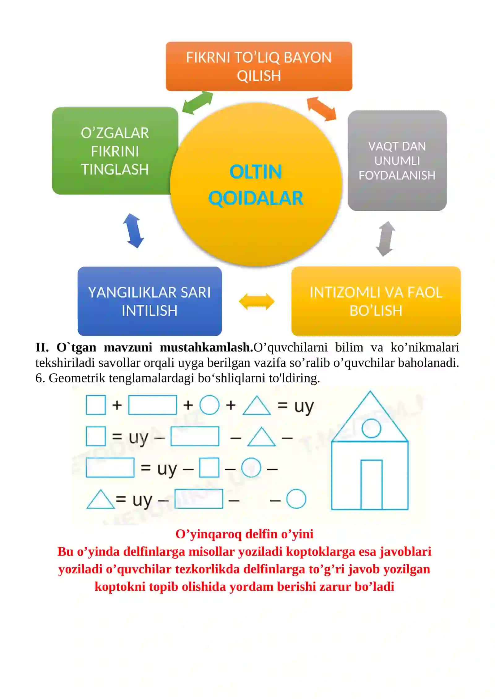 Masalalarni tenglamalar yordamida yechish mavzusida 3-sinf Matematika fanidan dars ishlanmasi 3