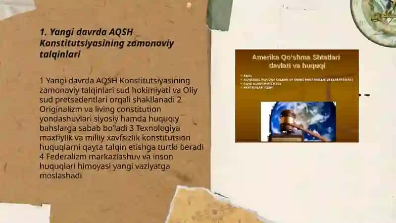 Yangi davrda AQSH davlati va huquqi 3