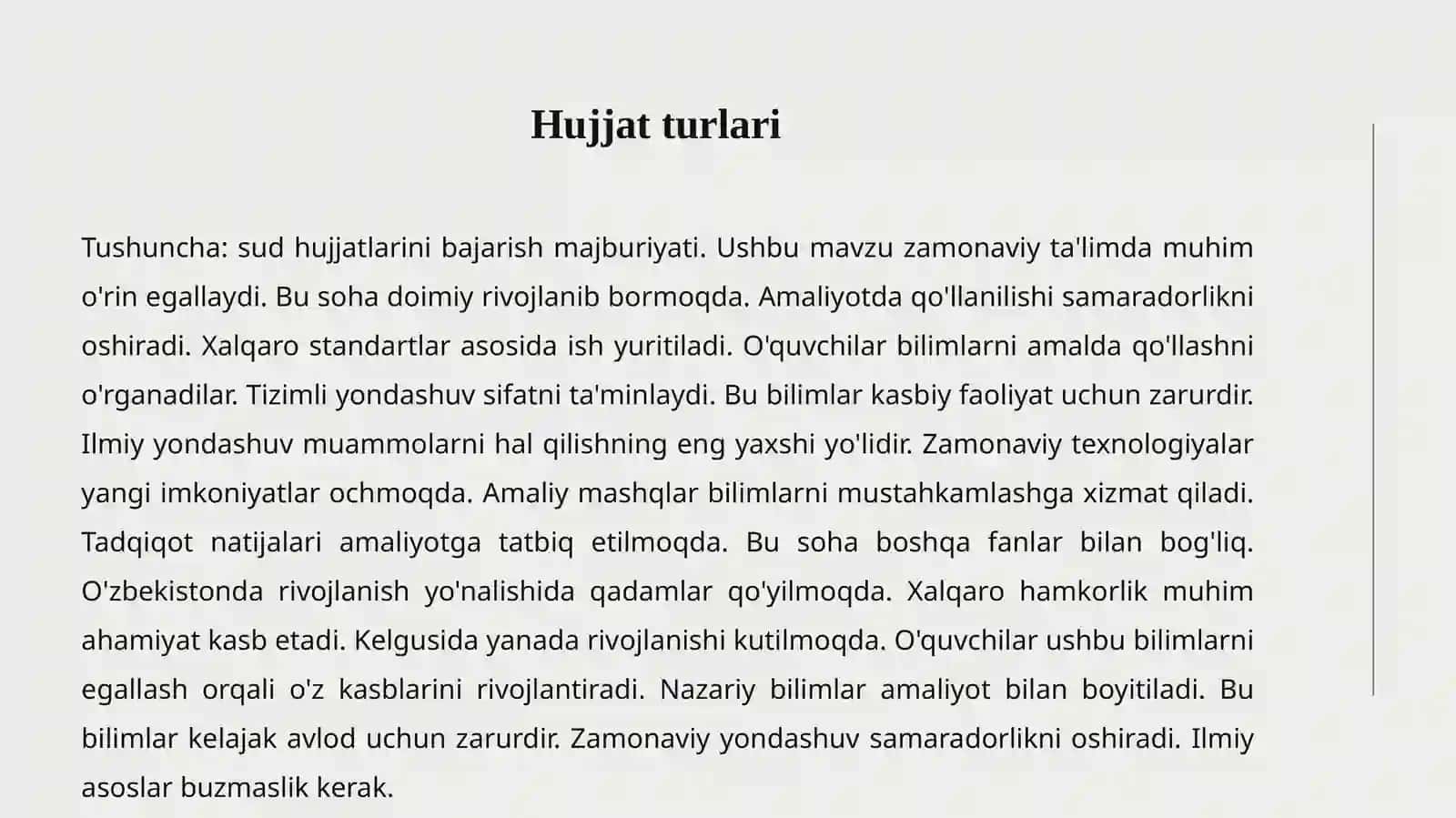 SUD HUJJATLARI IJROSI 3