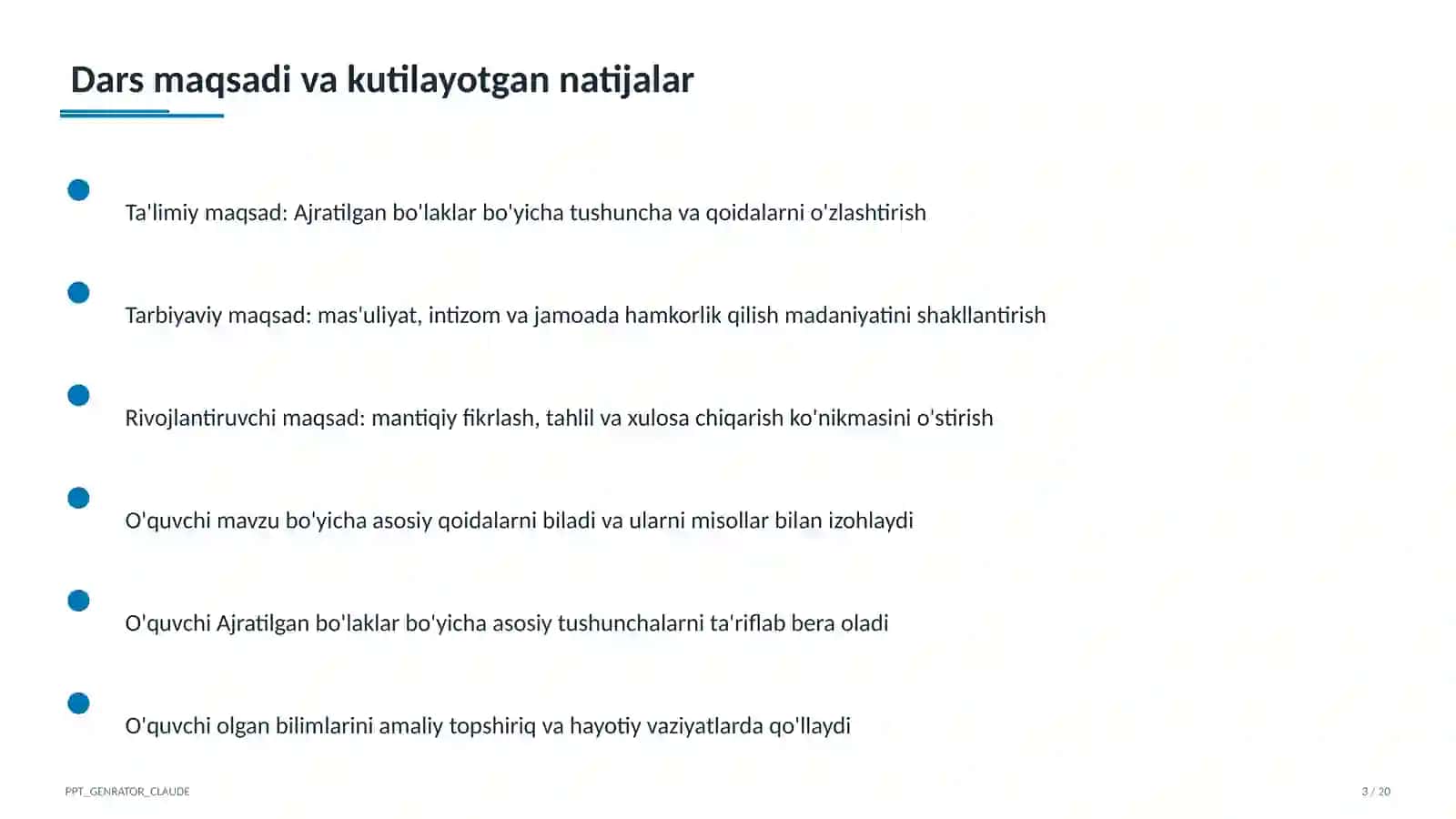 Ajratilgan bo'laklar (8-sinf) 3