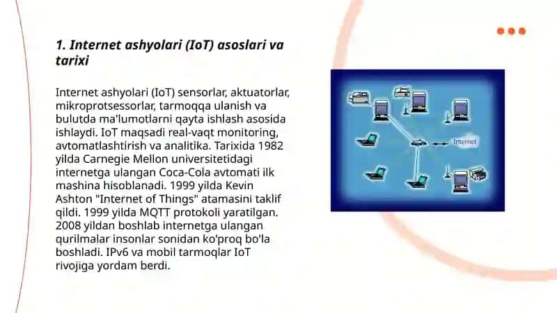 Internet ashyolari (IoT) asoslari va tarixi 3