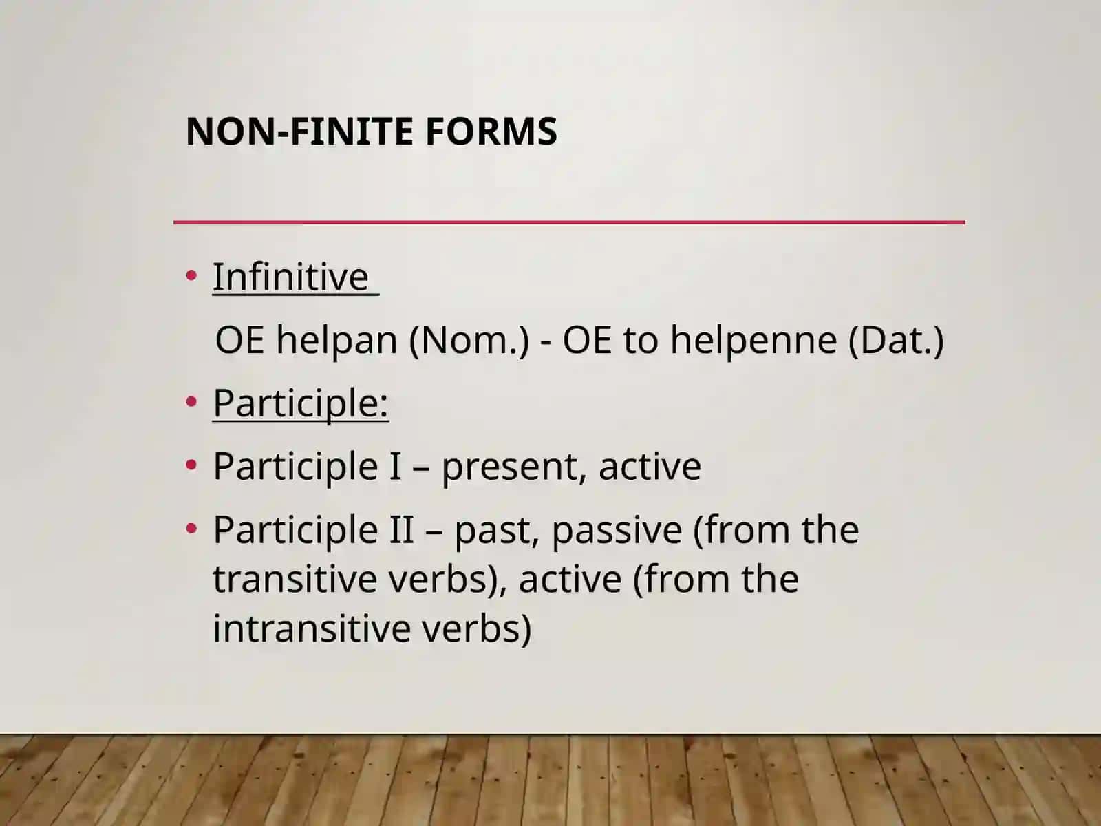 OLD ENGLISH VERB 3