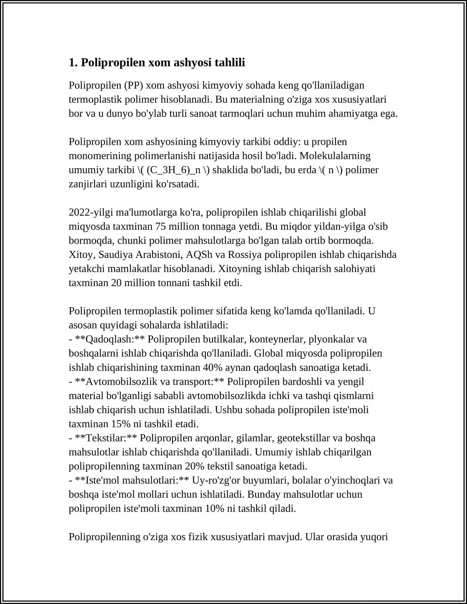 POLIPROPINDAN BIR MARTALIK STAKAN ISHLAB CHIQARISH 3